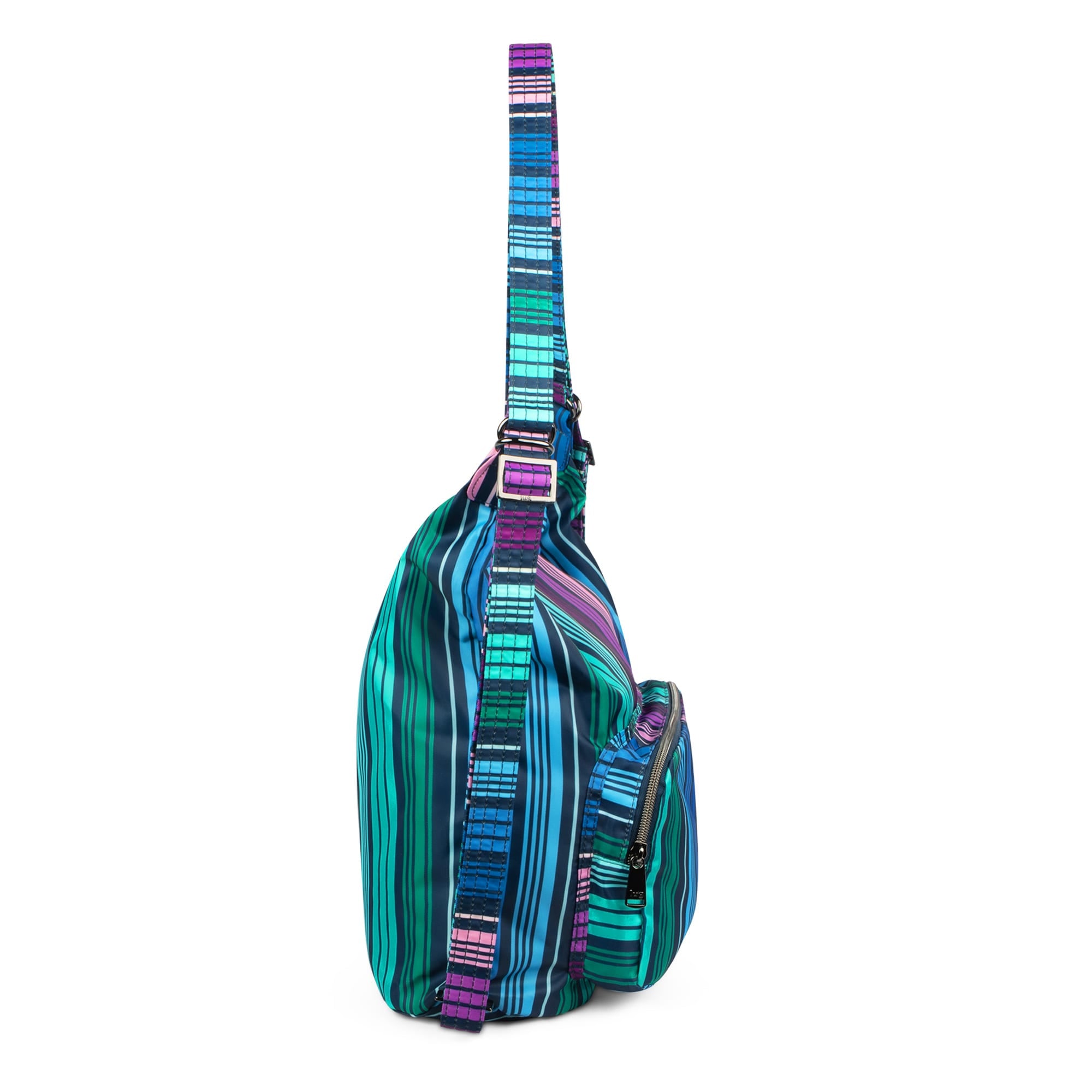 Zipliner Packable Convertible Hobo Bag - LOVE STRIPE MULTI - ZiplinerPackable_LoveStripeMulti_03