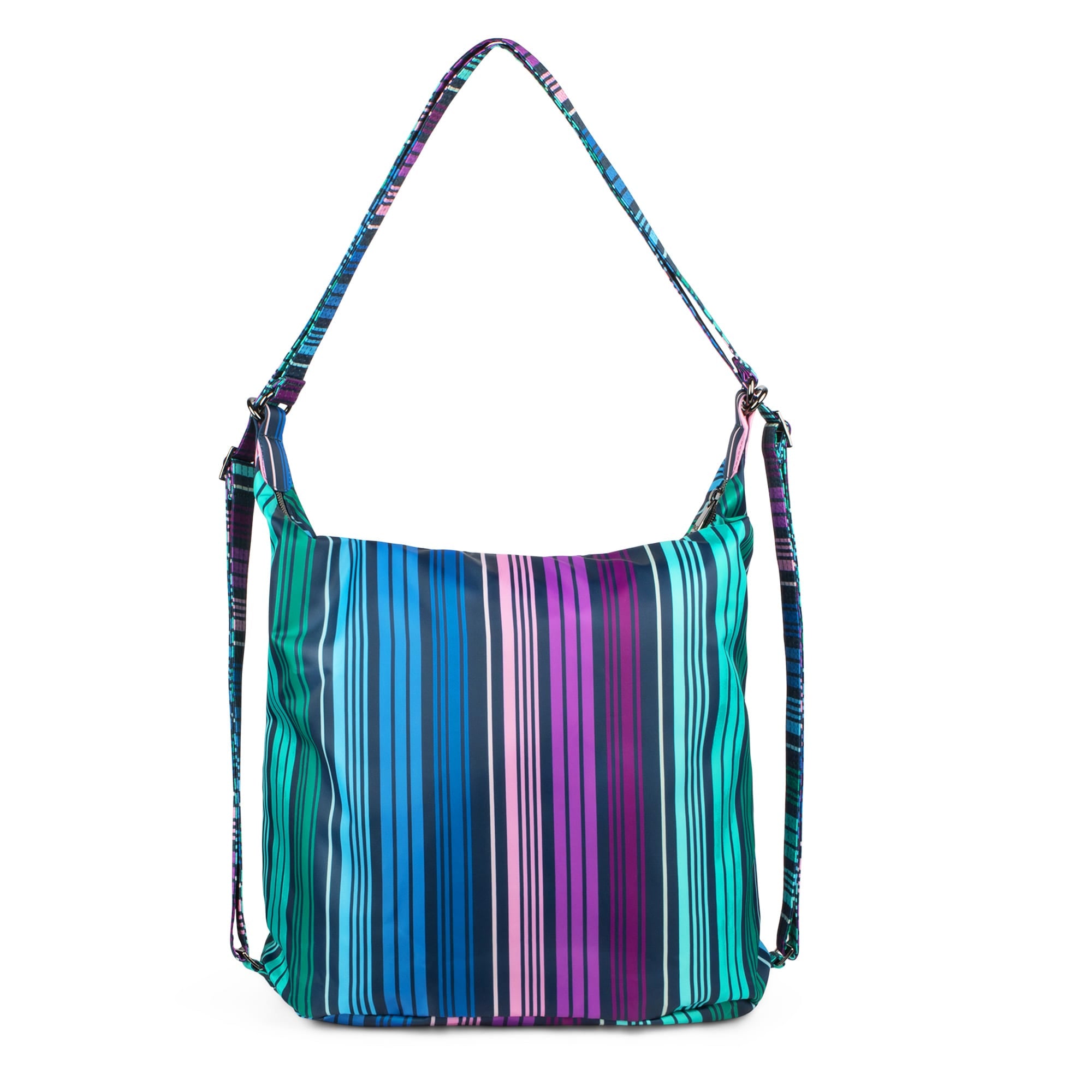Zipliner Packable Convertible Hobo Bag - LOVE STRIPE MULTI - ZiplinerPackable_LoveStripeMulti_04