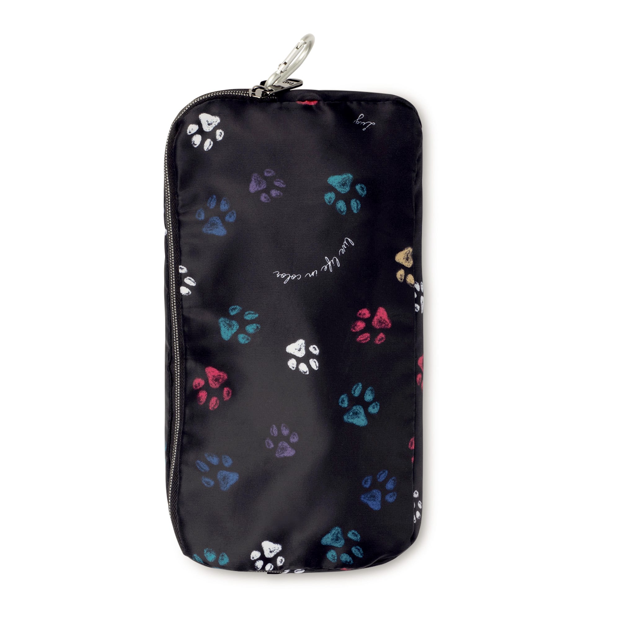 Zipliner Packable Convertible Hobo Bag - PAWS BLACK - ZiplinerPackable_PawsBlack_05