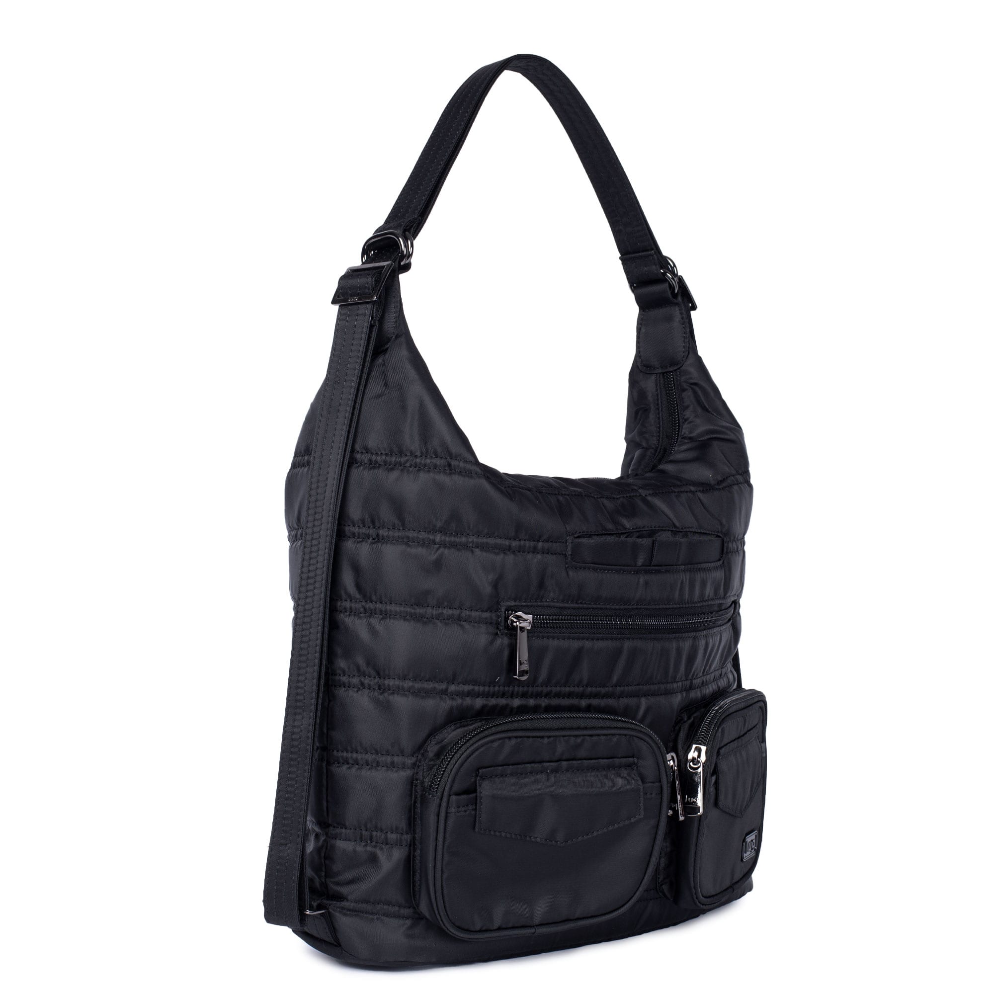 Zipliner Convertible Hobo Bag - MIDNIGHT BLACK - Zipliner_Black_02
