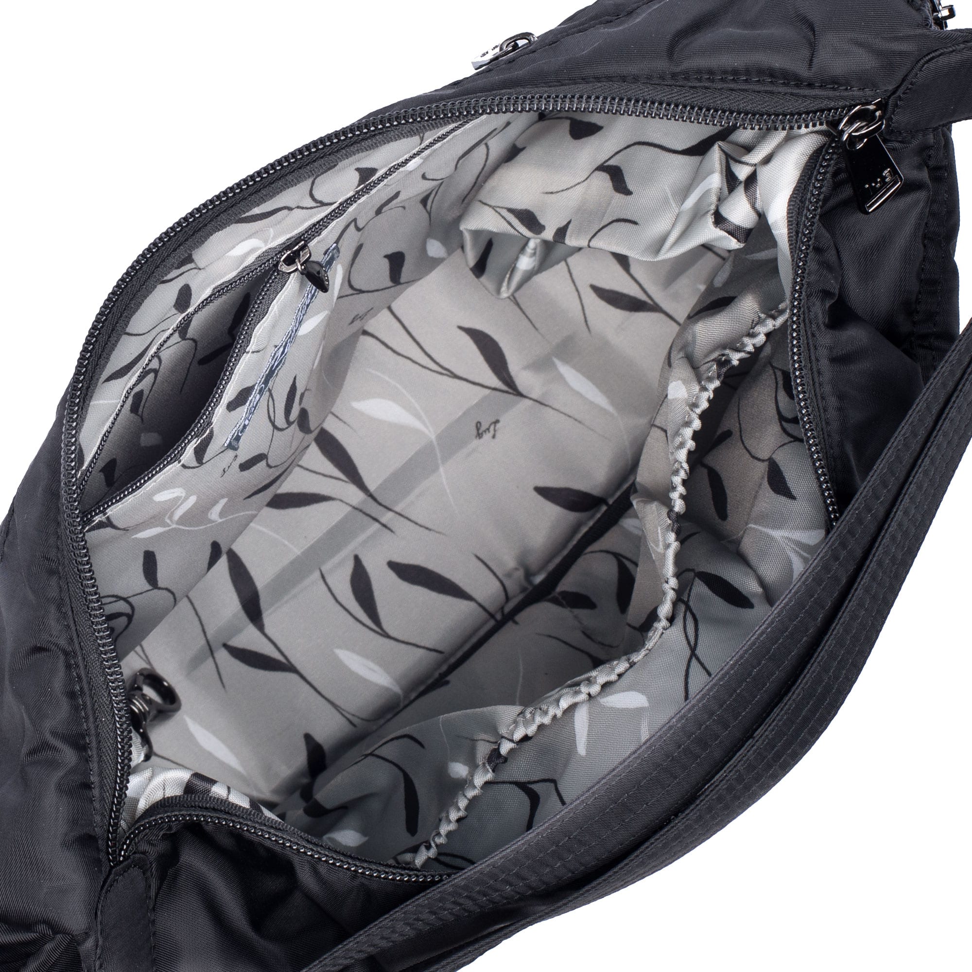 Zipliner Convertible Hobo Bag - MIDNIGHT BLACK - Zipliner_Black_05