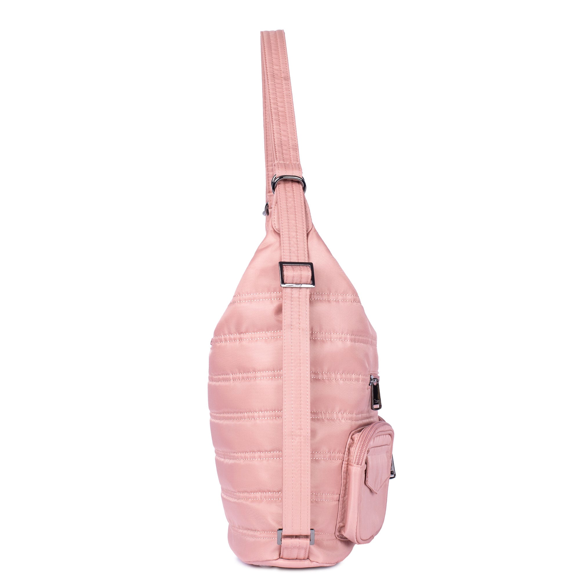 Zipliner Convertible Hobo Bag - BLOOM BLACK - Zipliner_BlushPink_03