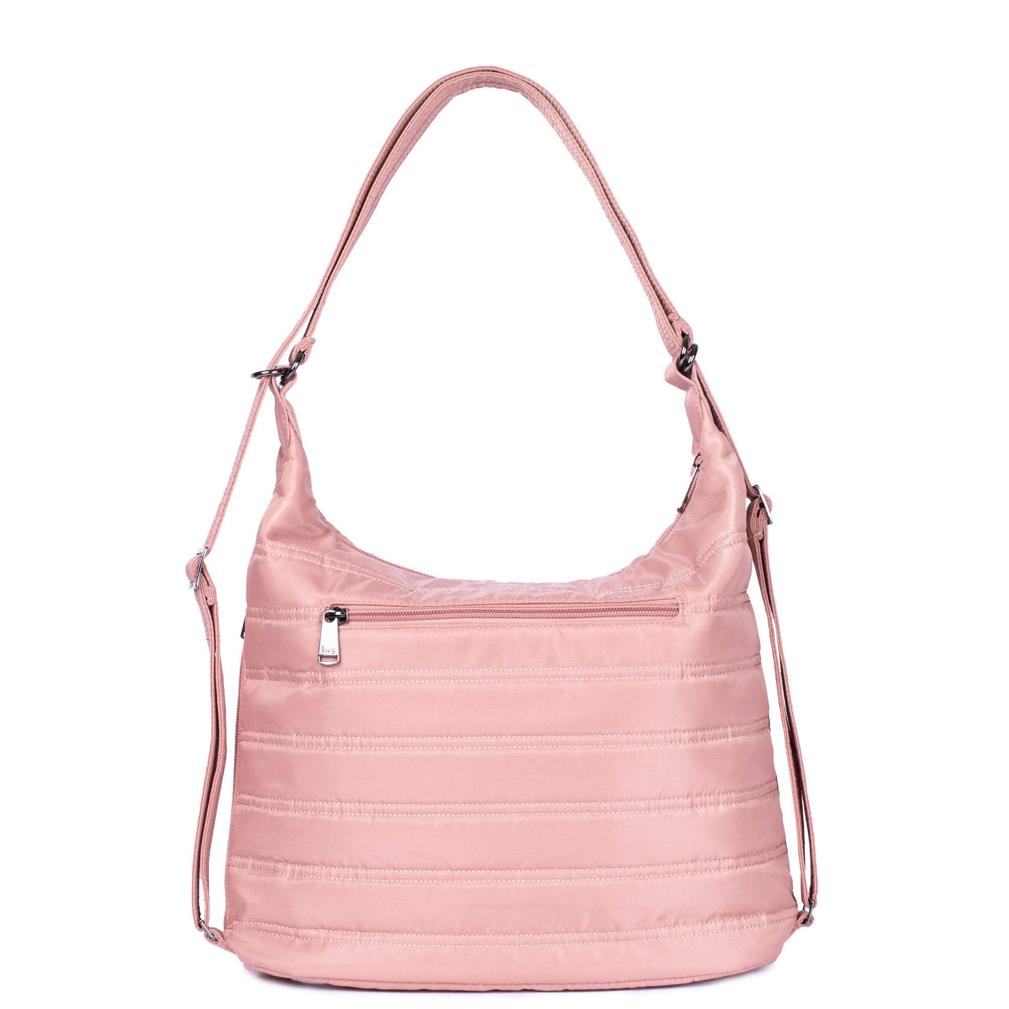 Zipliner Convertible Hobo Bag - BLOOM BLACK - Zipliner_BlushPink_04