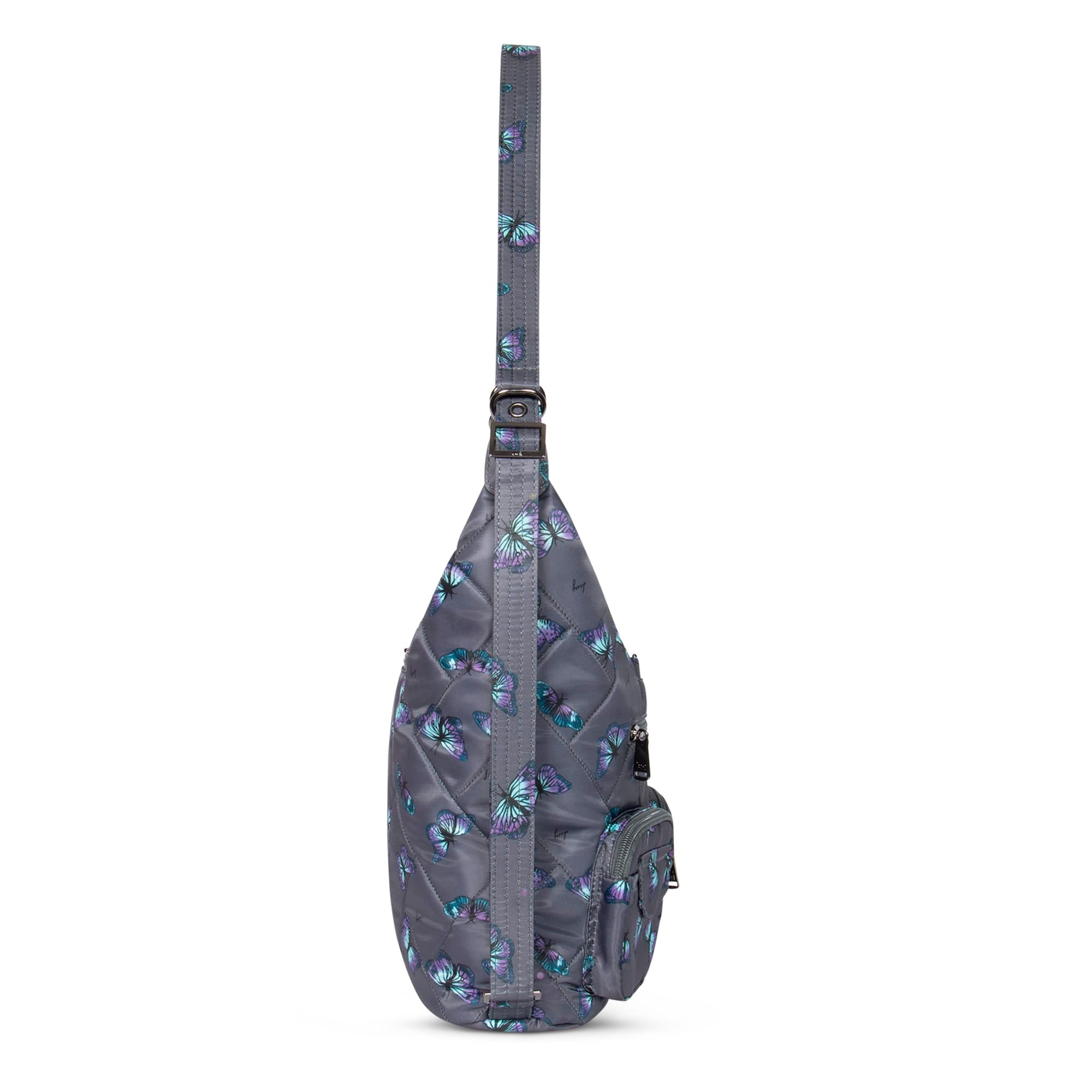 Zipliner 2 Convertible Hobo Bag - BUTTERFLY GREY - Zipliner_Butterfley_Grey_03