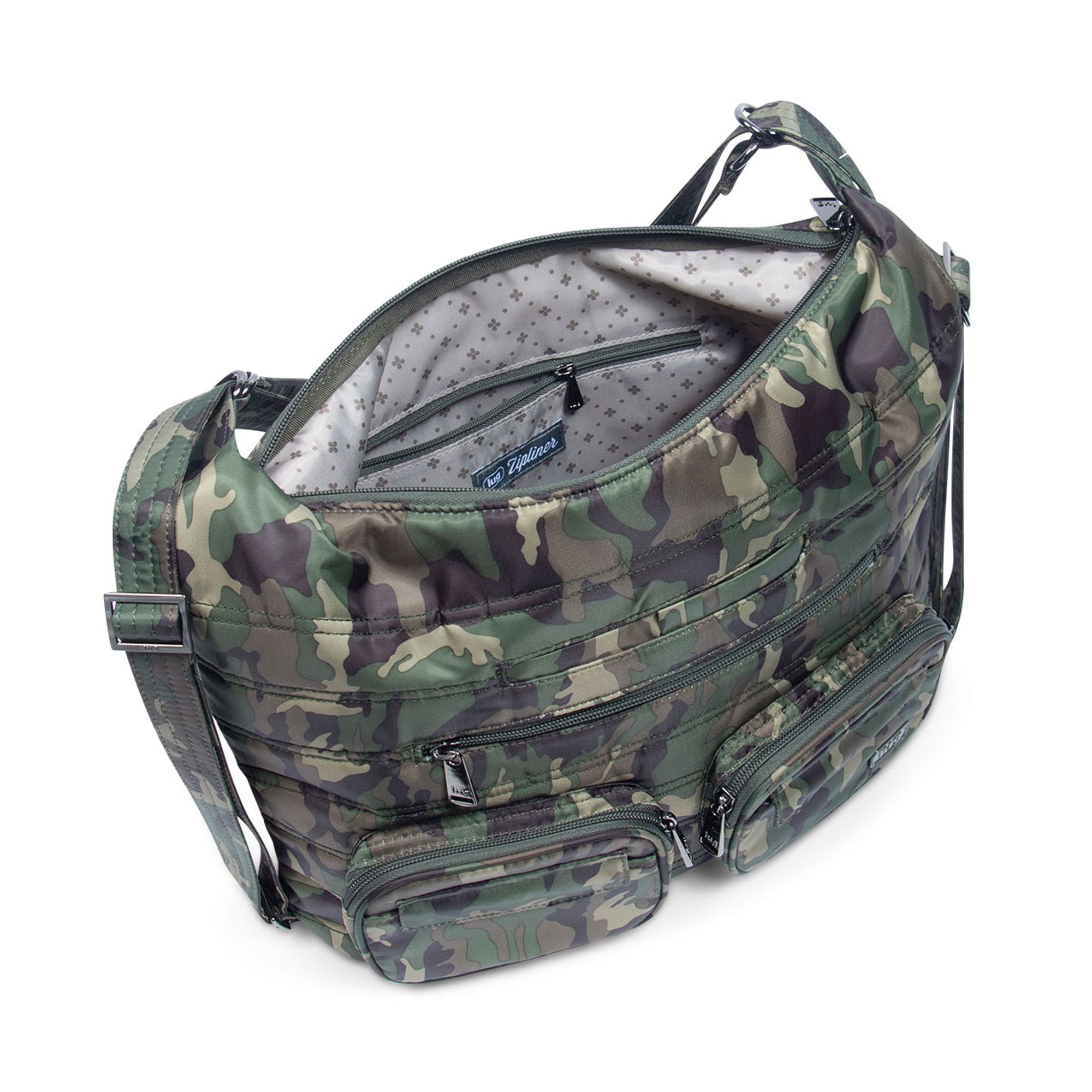 Zipliner Convertible Hobo Bag - CAMO GREEN - Zipliner_CamoGreen_05
