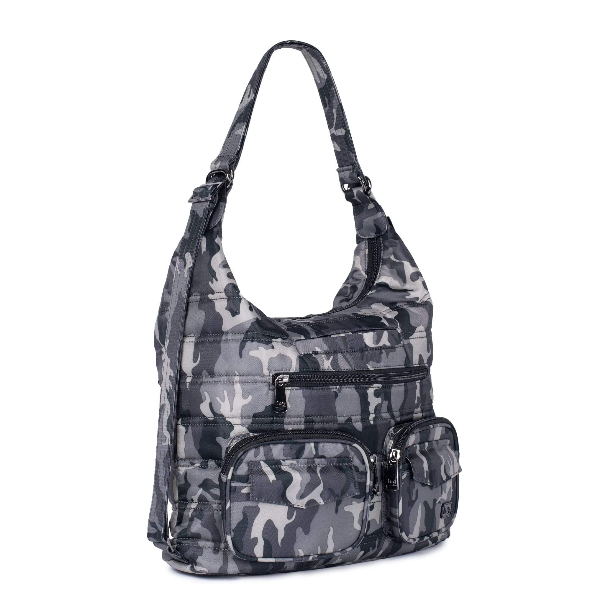 Zipliner Convertible Hobo Bag - BLOOM BLACK - Zipliner_CamoMidnight_02