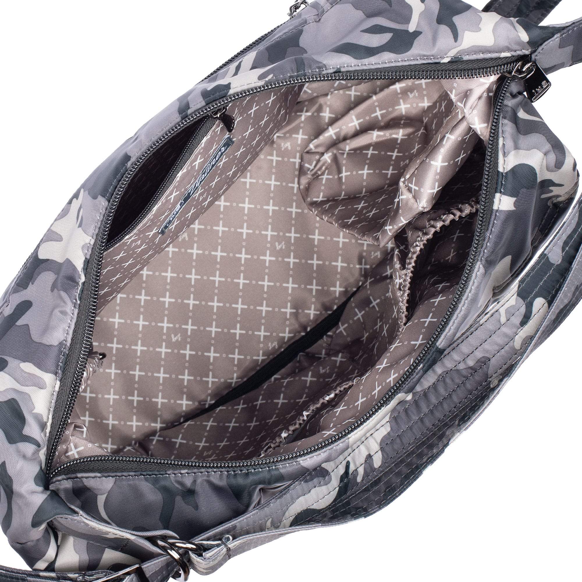 Zipliner Convertible Hobo Bag - BLOOM BLACK - Zipliner_CamoMidnight_05