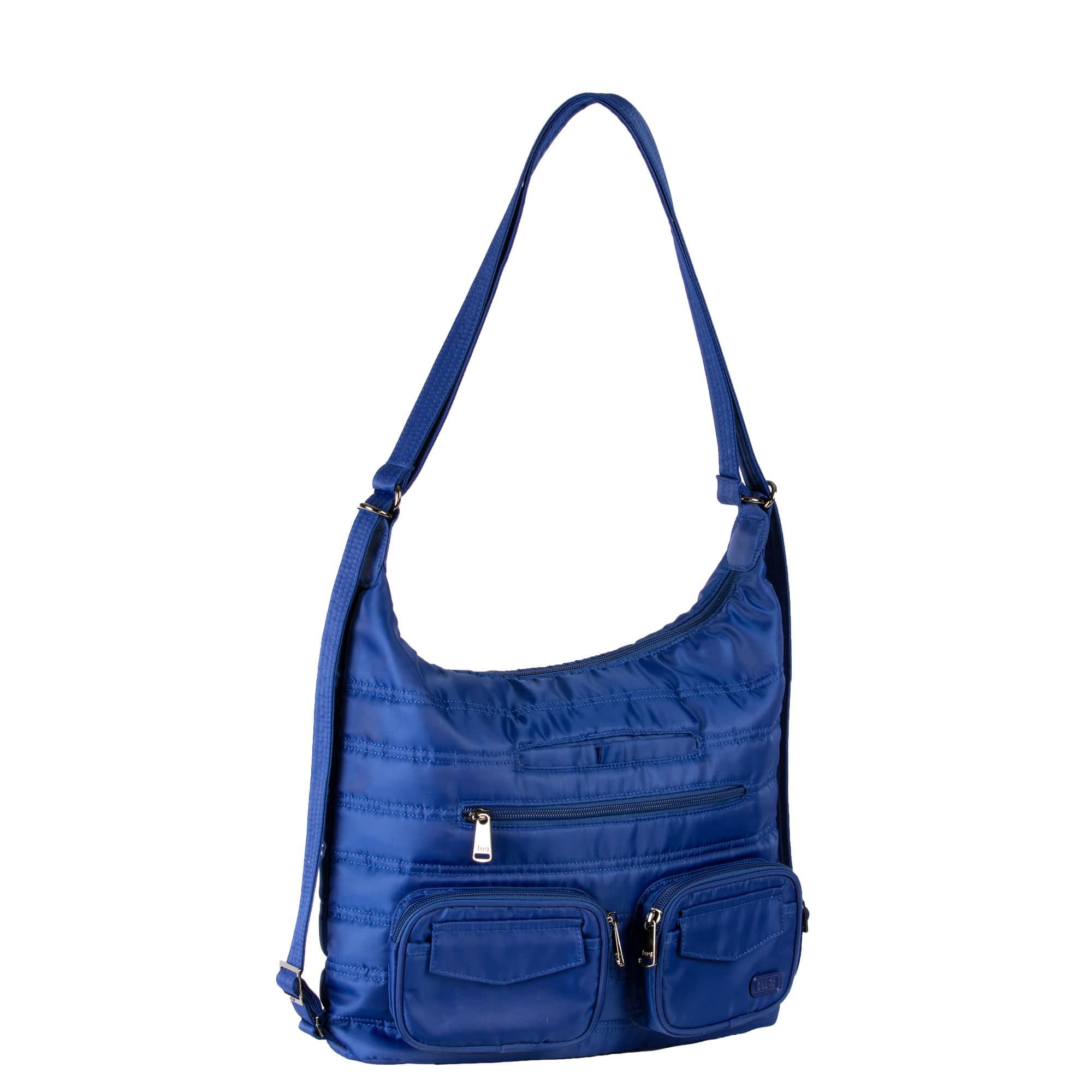 Zipliner Convertible Hobo Bag - HEATHER GREY - Zipliner_CobaltBlue_02