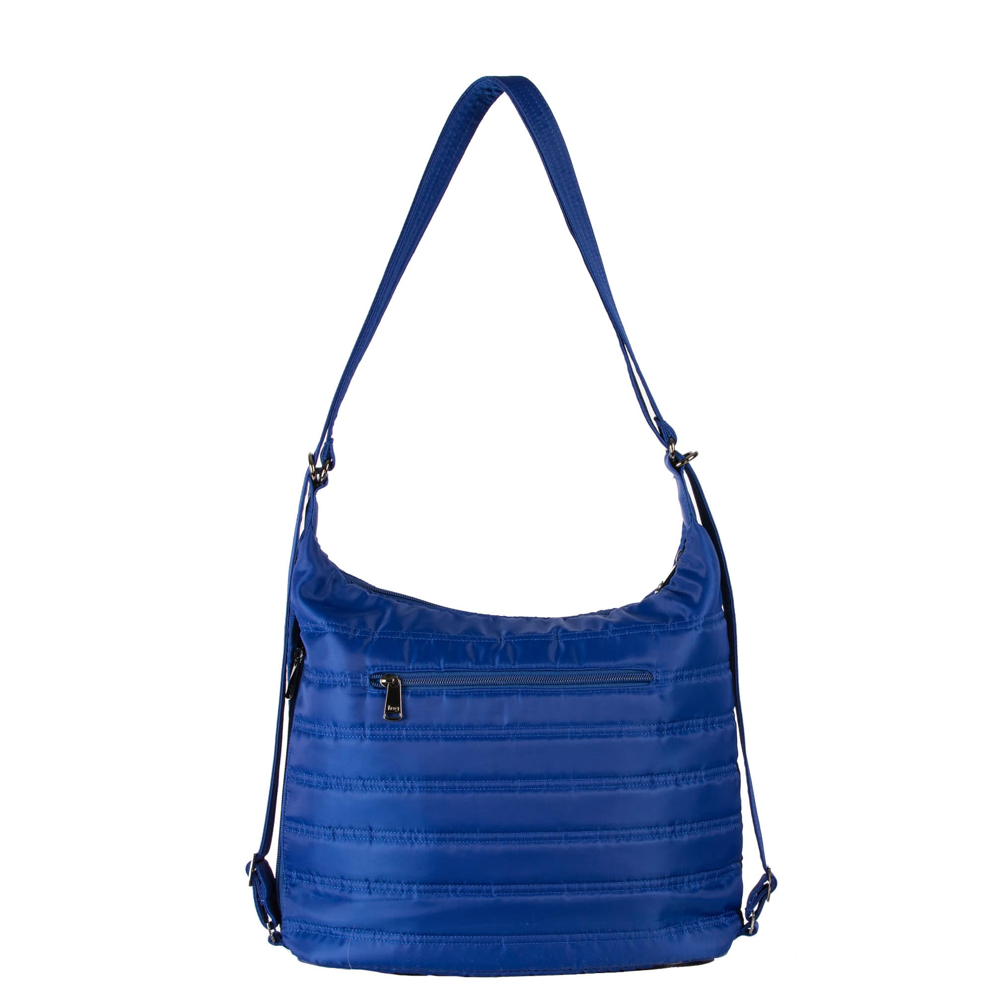 Zipliner Convertible Hobo Bag - HEATHER GREY - Zipliner_CobaltBlue_04