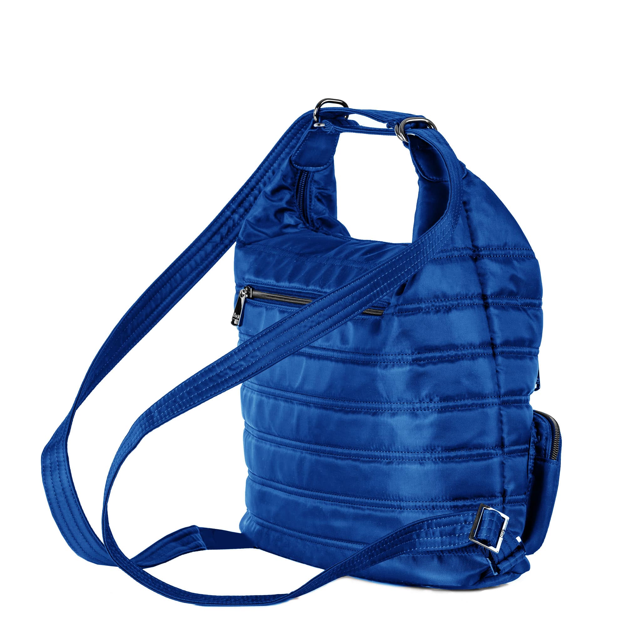 Zipliner Convertible Hobo Bag - HEATHER GREY - Zipliner_CobaltBlue_04b