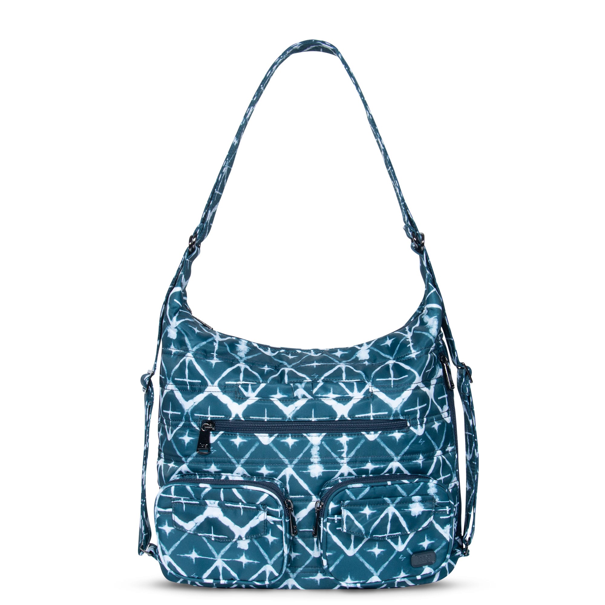 Zipliner Convertible Hobo Bag - DIAMOND NAVY - Zipliner_DiamondNavy_01