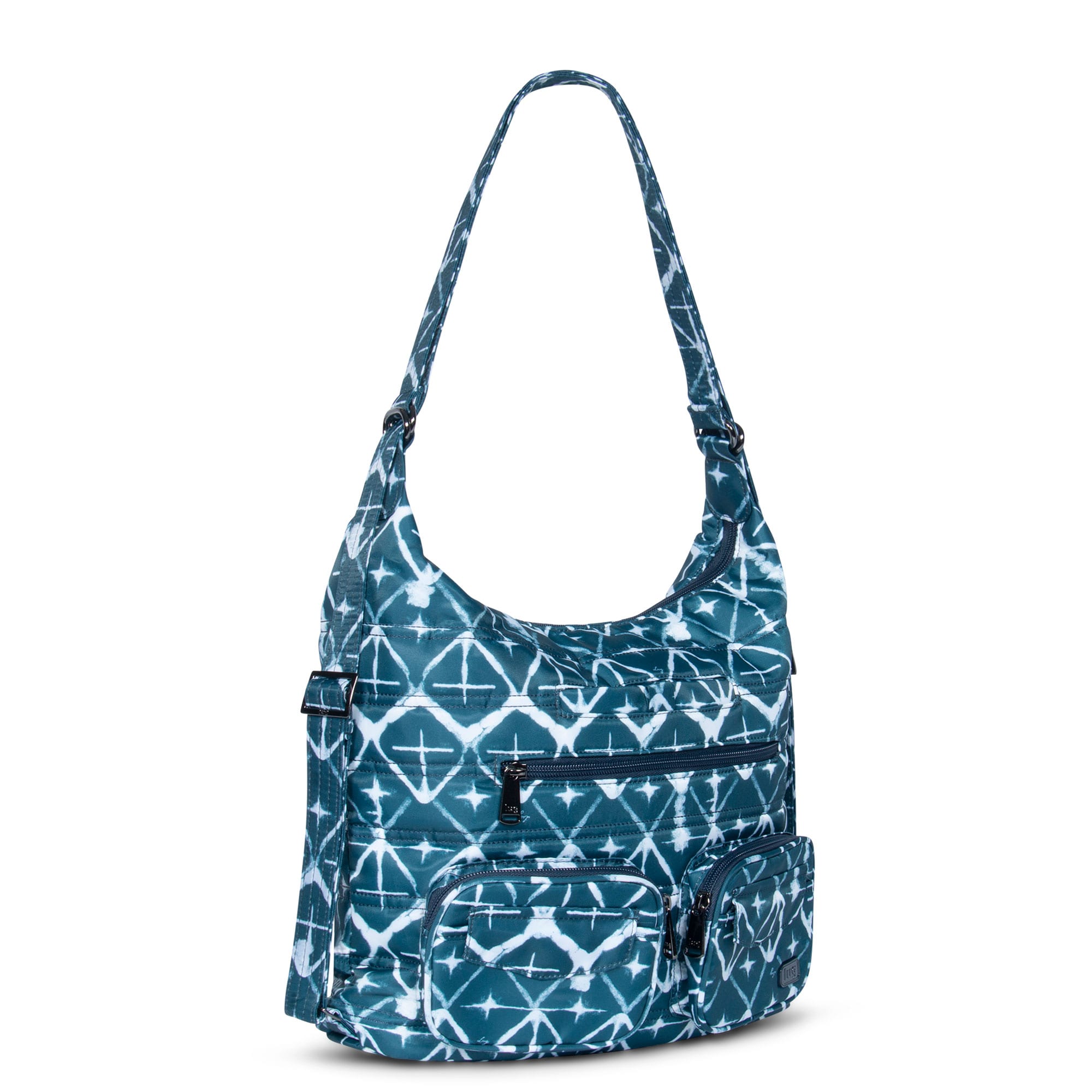 Zipliner Convertible Hobo Bag - DIAMOND NAVY - Zipliner_DiamondNavy_02