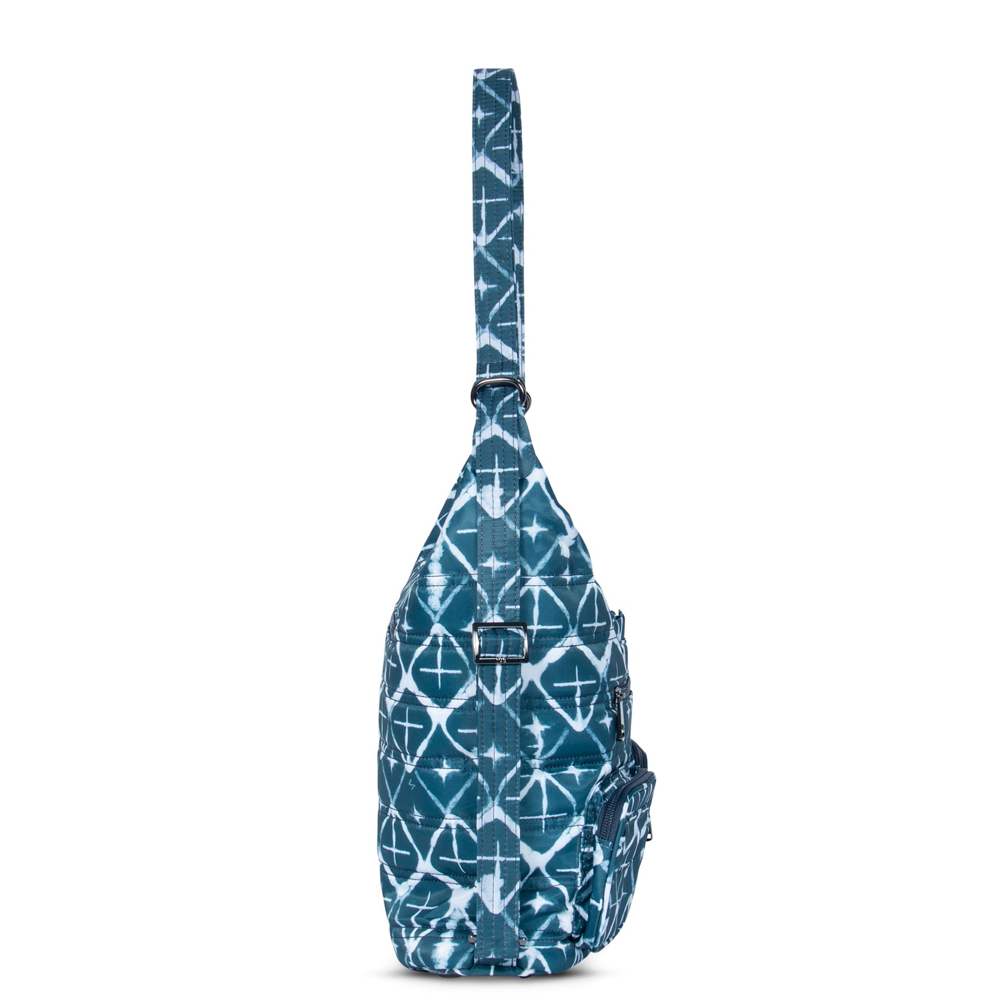 Zipliner Convertible Hobo Bag - DIAMOND NAVY - Zipliner_DiamondNavy_03