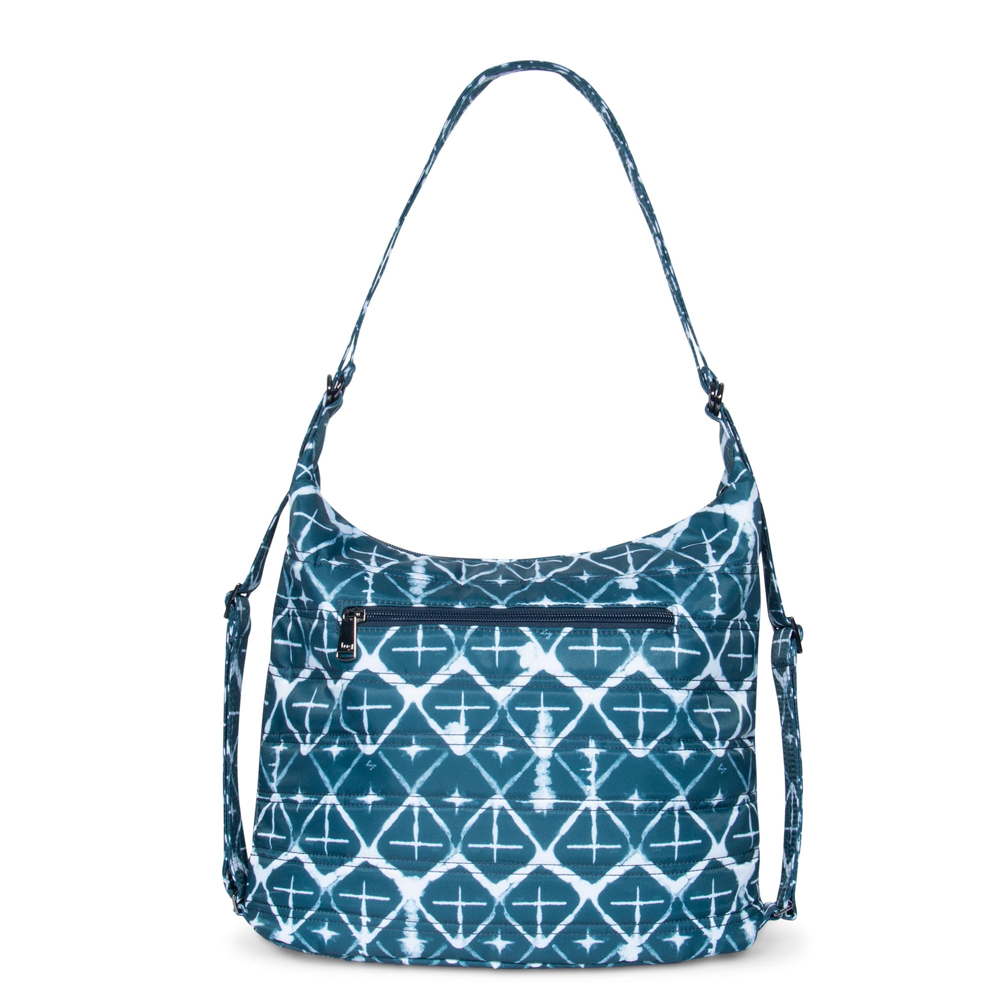 Zipliner Convertible Hobo Bag - DIAMOND NAVY - Zipliner_DiamondNavy_04