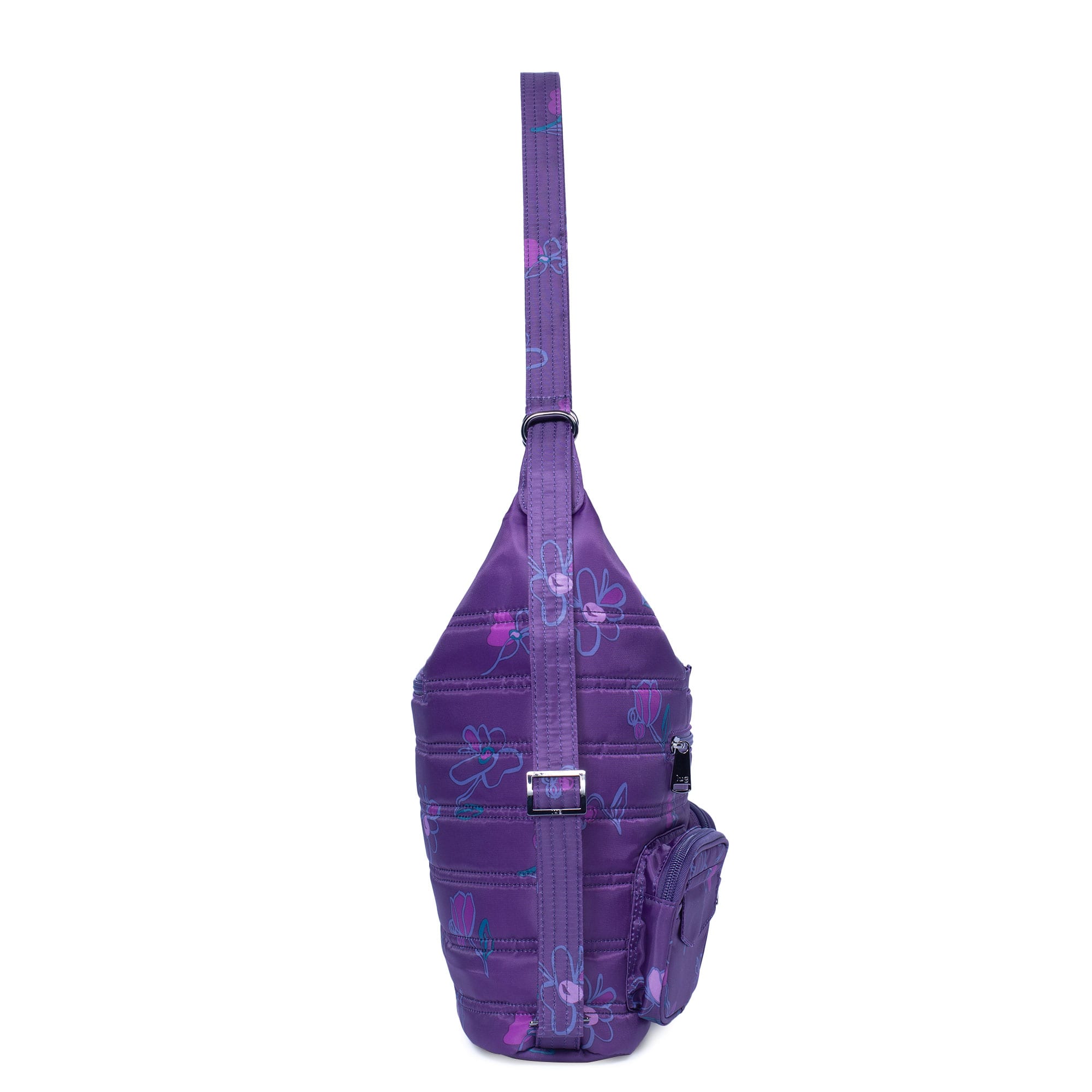Zipliner Convertible Hobo Bag - FLORET PURPLE - Zipliner_FloretPurple_03