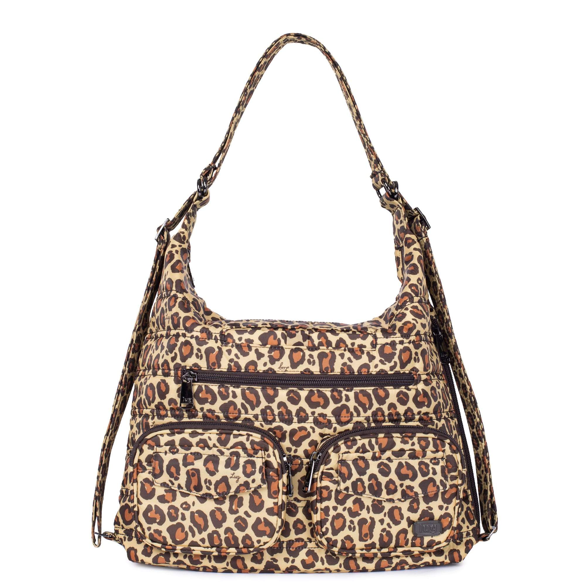 Zipliner Convertible Hobo Bag - LEOPARD BROWN - Zipliner_LeopardBrown_01