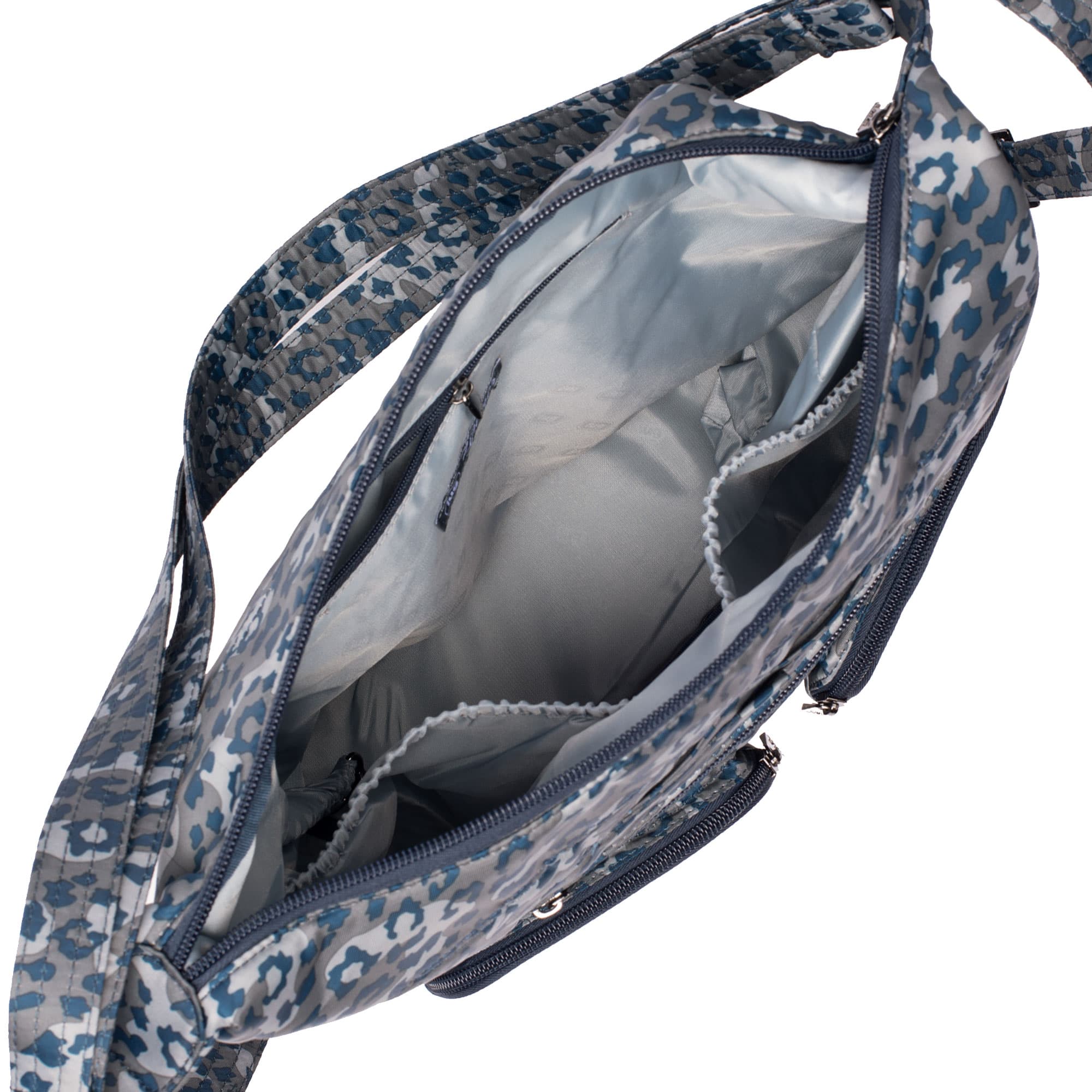 Zipliner Convertible Hobo Bag - LEOPARD NAVY - Zipliner_LeopardNavy_05