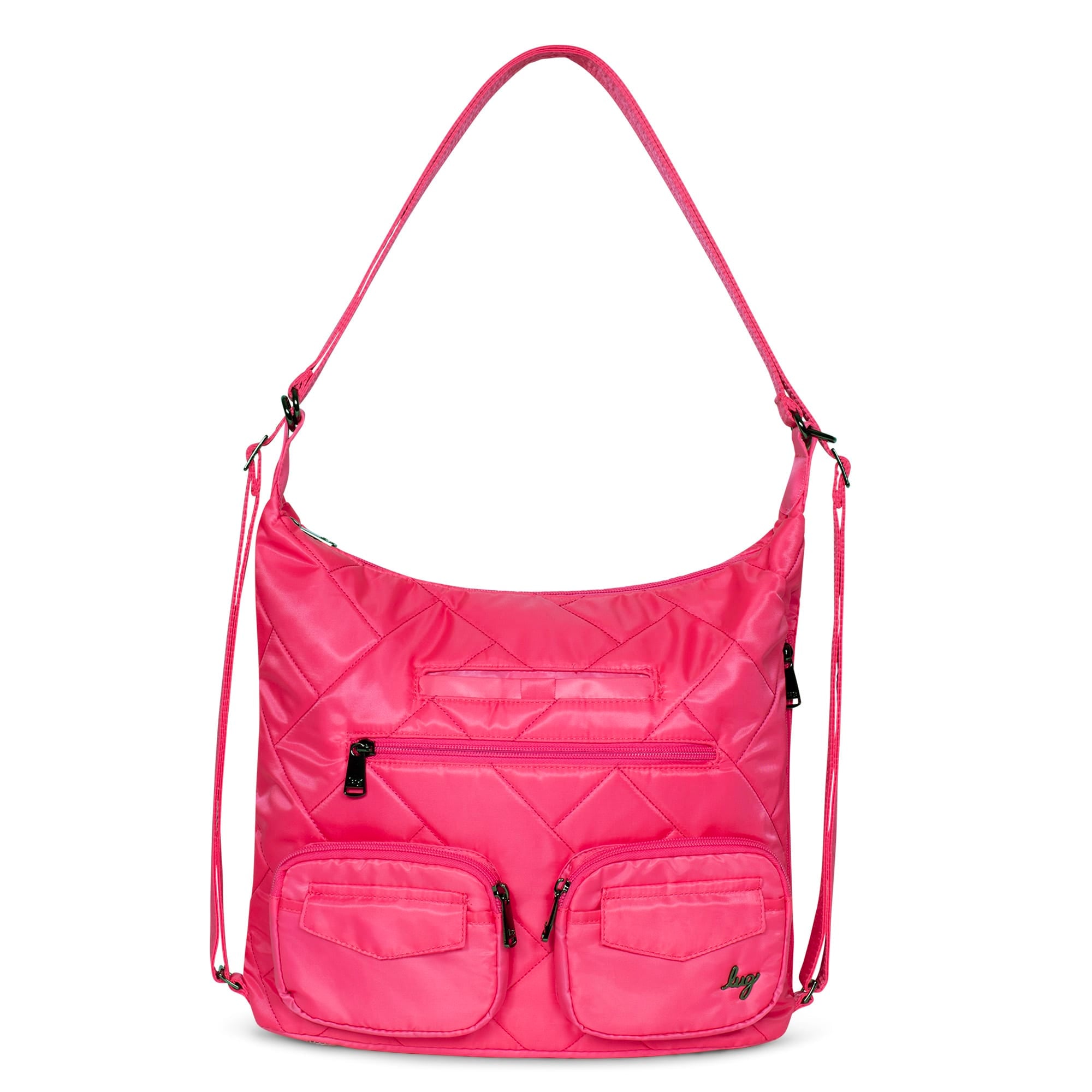Zipliner 2 Convertible Hobo Bag - MAGENTA - Zipliner_Magenta_01