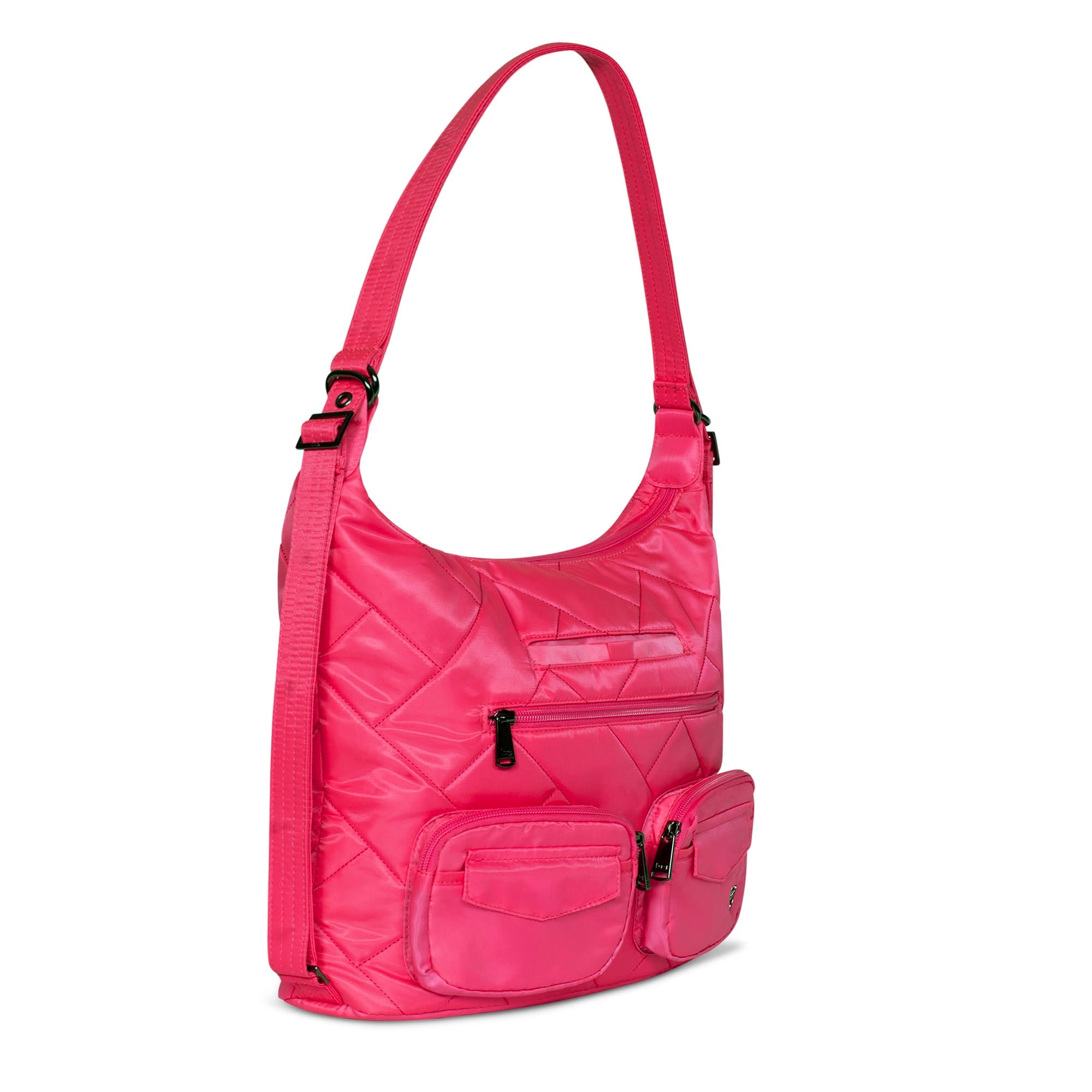 Zipliner 2 Convertible Hobo Bag - MAGENTA - Zipliner_Magenta_02
