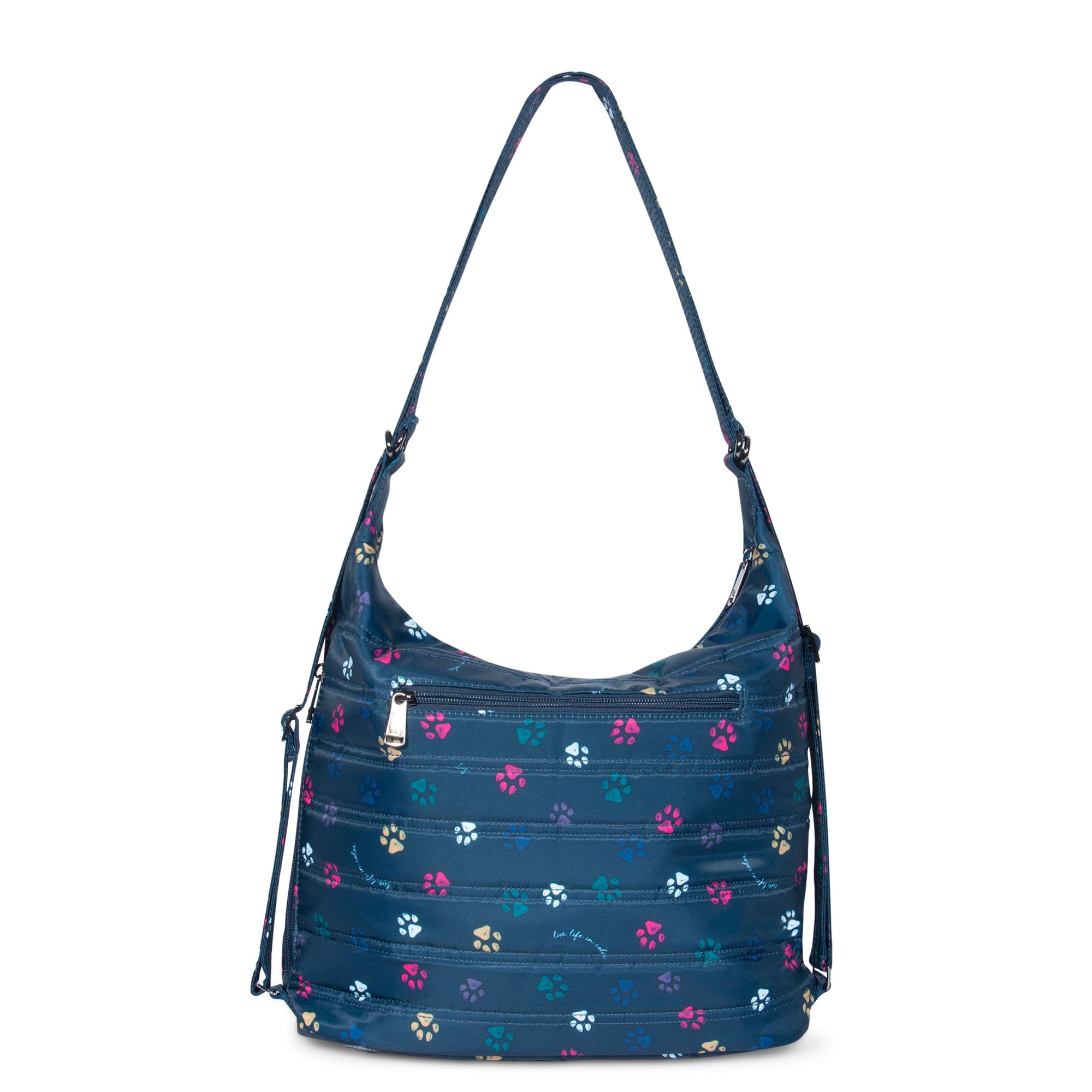 Zipliner Convertible Hobo Bag - PAWS NAVY - Zipliner_PawsNavy_04