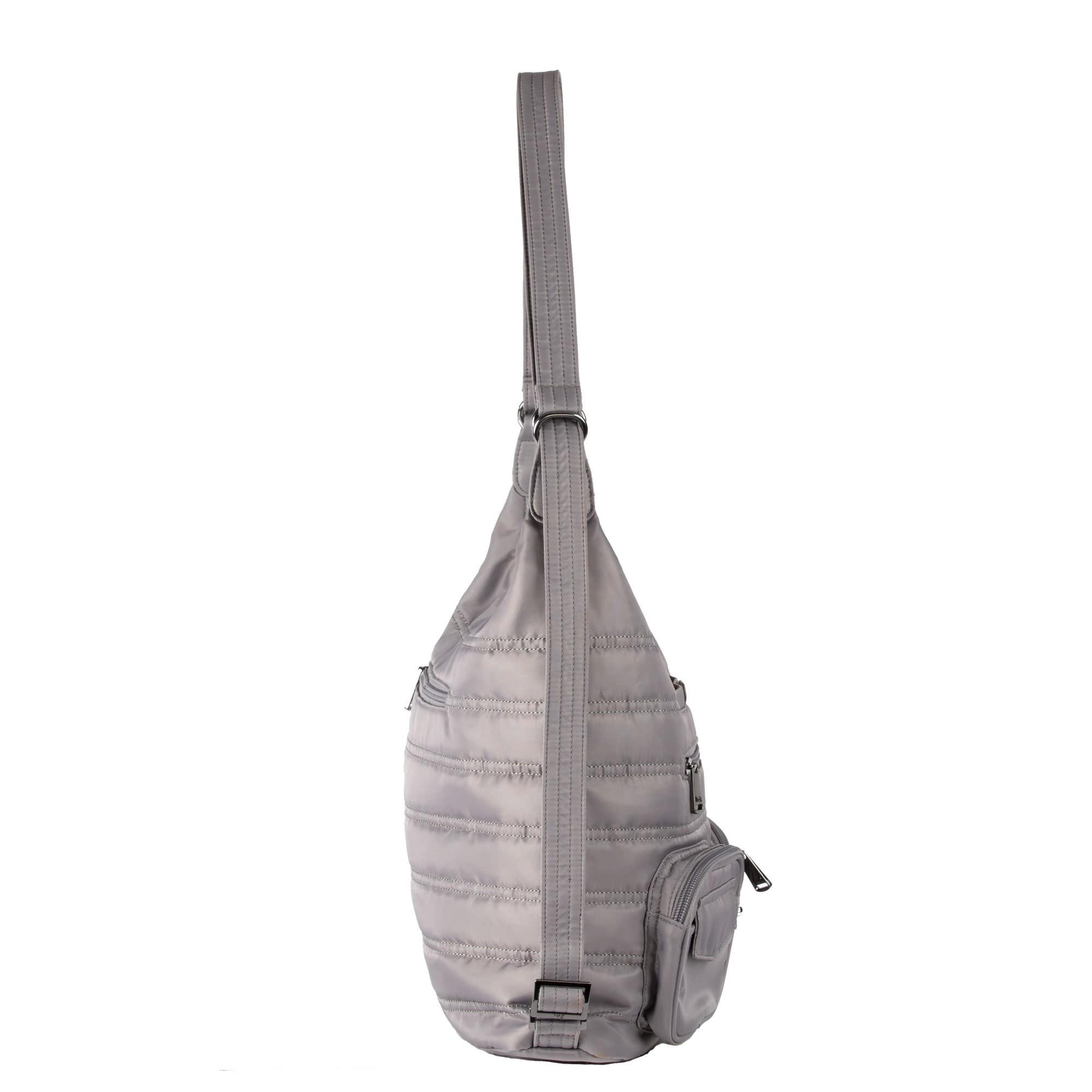 Zipliner Convertible Hobo Bag - PEARL GREY - Zipliner_PearlGrey_03