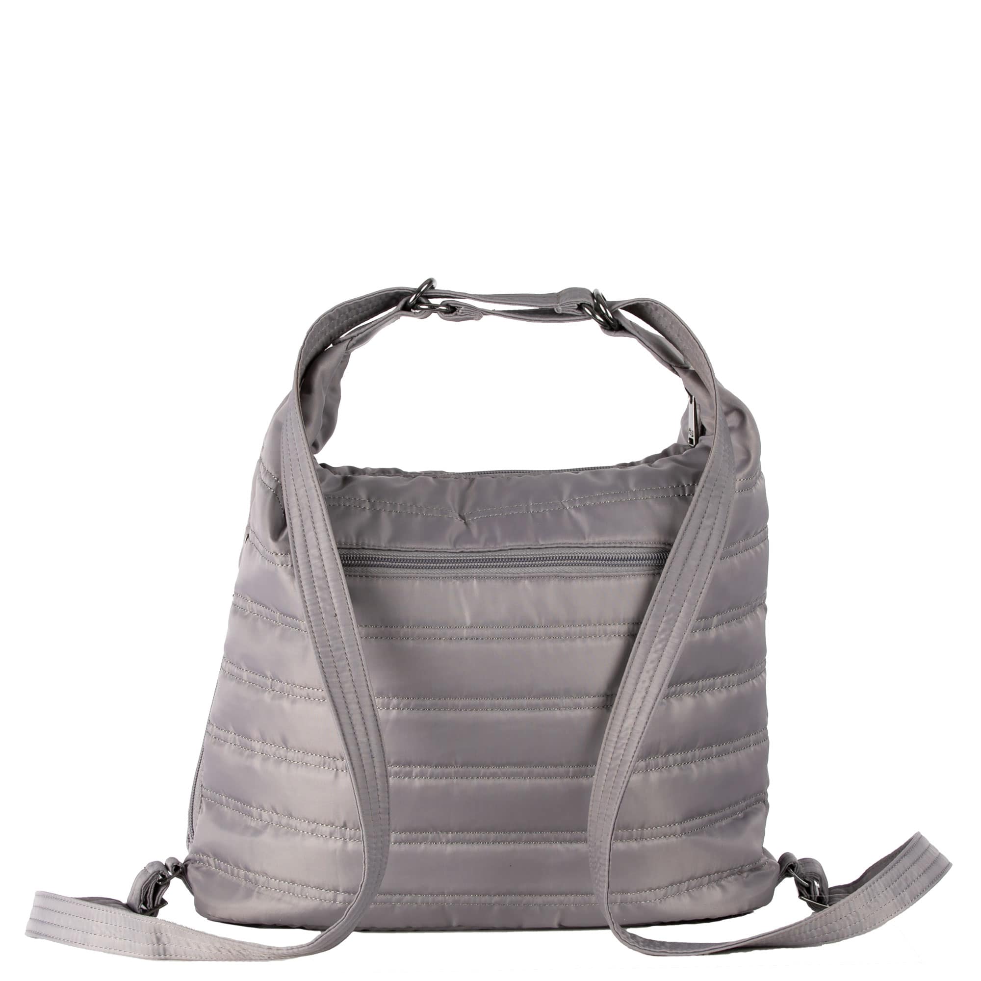 Zipliner Convertible Hobo Bag - PEARL GREY - Zipliner_PearlGrey_04a