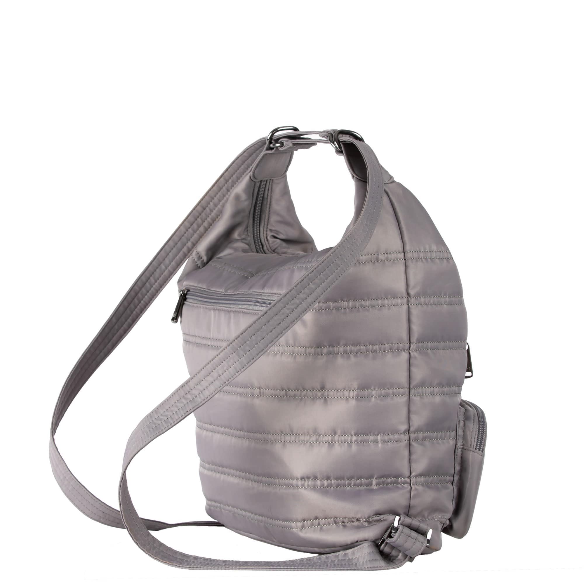 Zipliner Convertible Hobo Bag - PEARL GREY - Zipliner_PeralGrey_02a