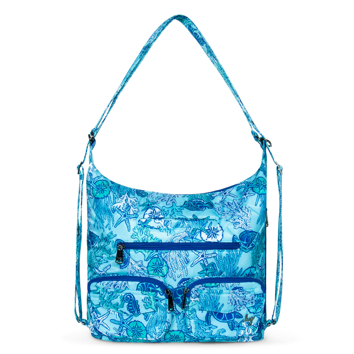 Zipliner 2 Convertible Hobo Bag - SEALIFE BLUE - Zipliner_SeaLife_Navy_01