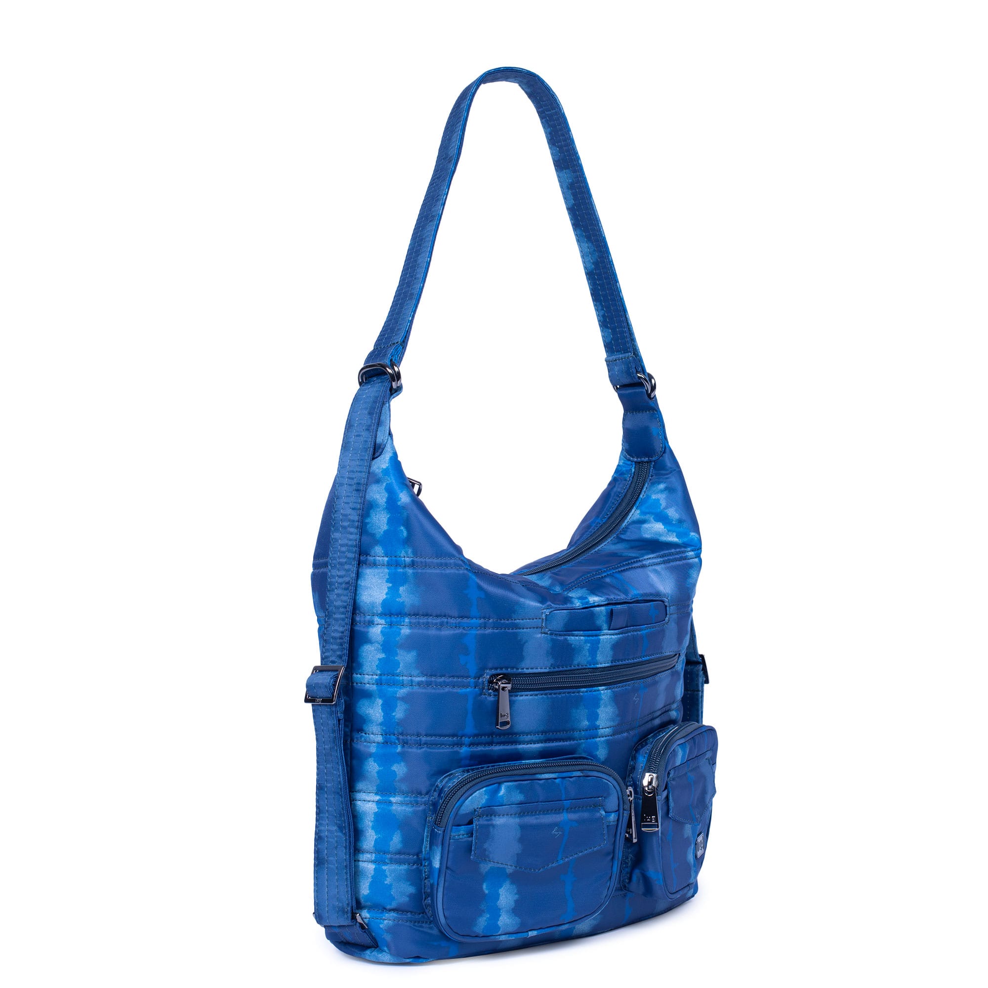 Zipliner Convertible Hobo Bag - SHIBORI BLUE - Zipliner_ShiboriBlue_02