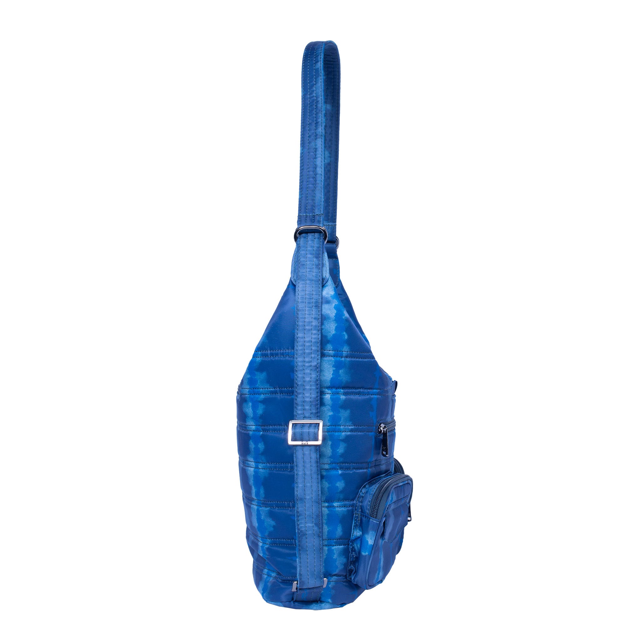Zipliner Convertible Hobo Bag - SHIBORI BLUE - Zipliner_ShiboriBlue_03