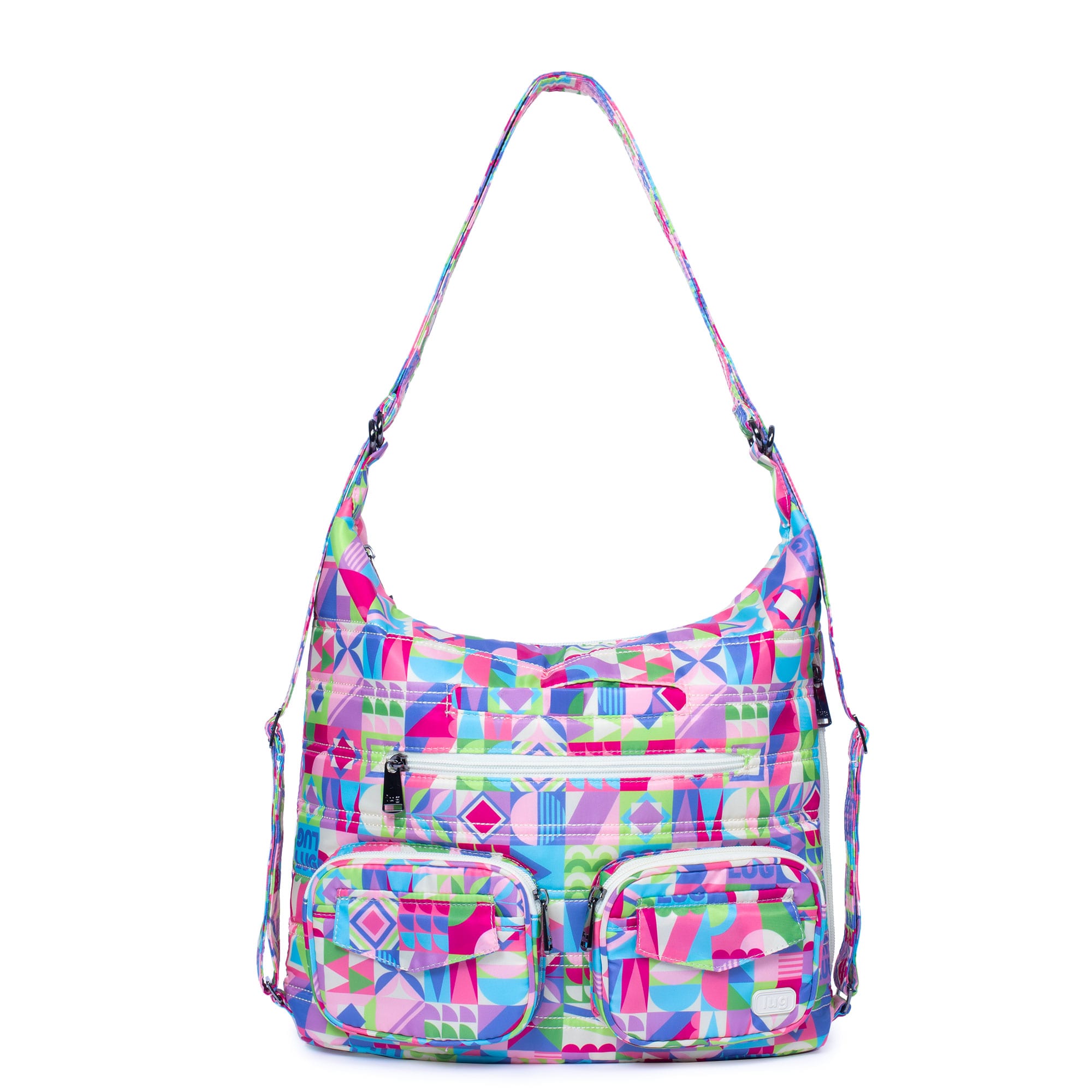 Zipliner Convertible Hobo Bag - SMALL WORLD MULTI - Zipliner_SmallWorldMulti_01