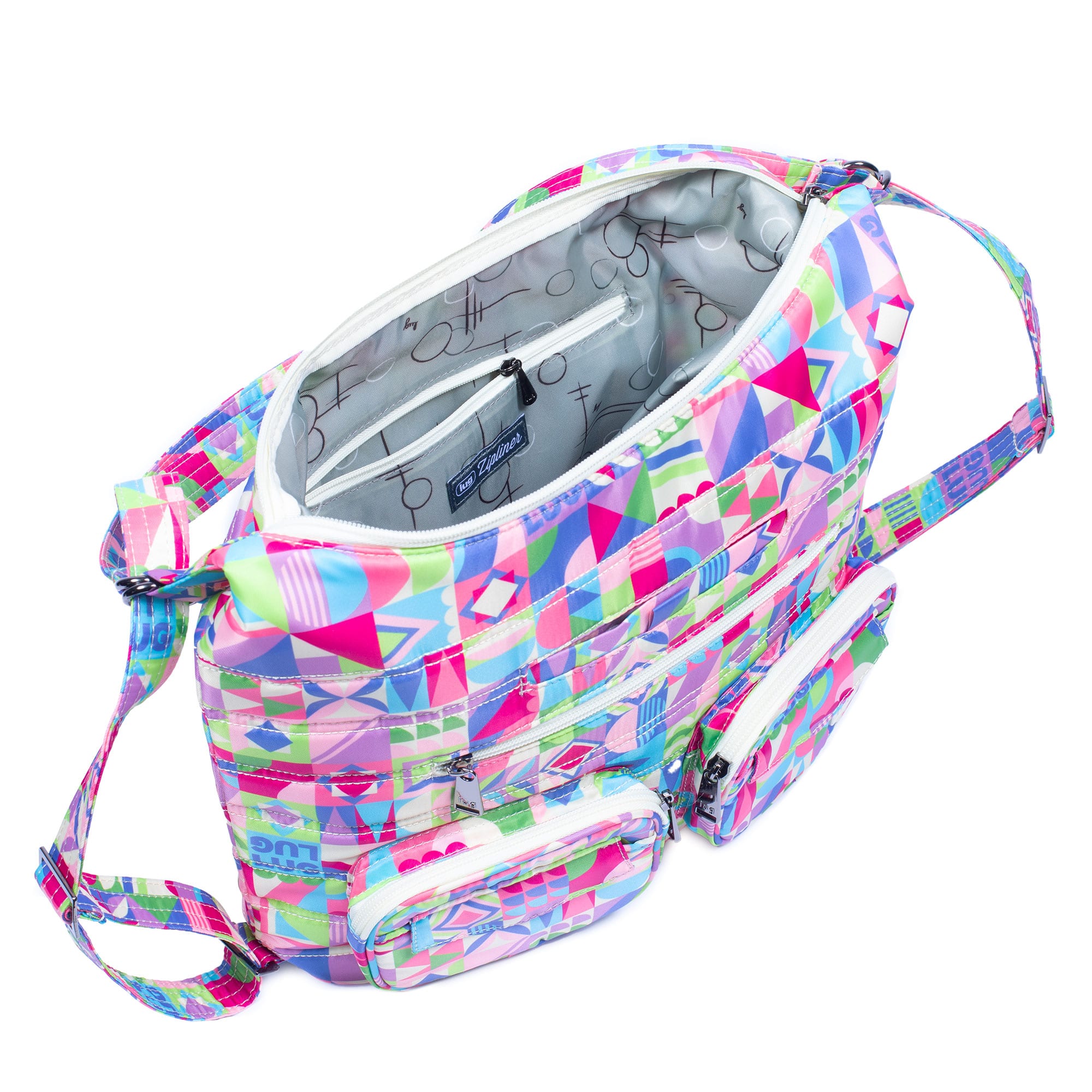 Zipliner Convertible Hobo Bag - SMALL WORLD MULTI - Zipliner_SmallWorldMulti_05