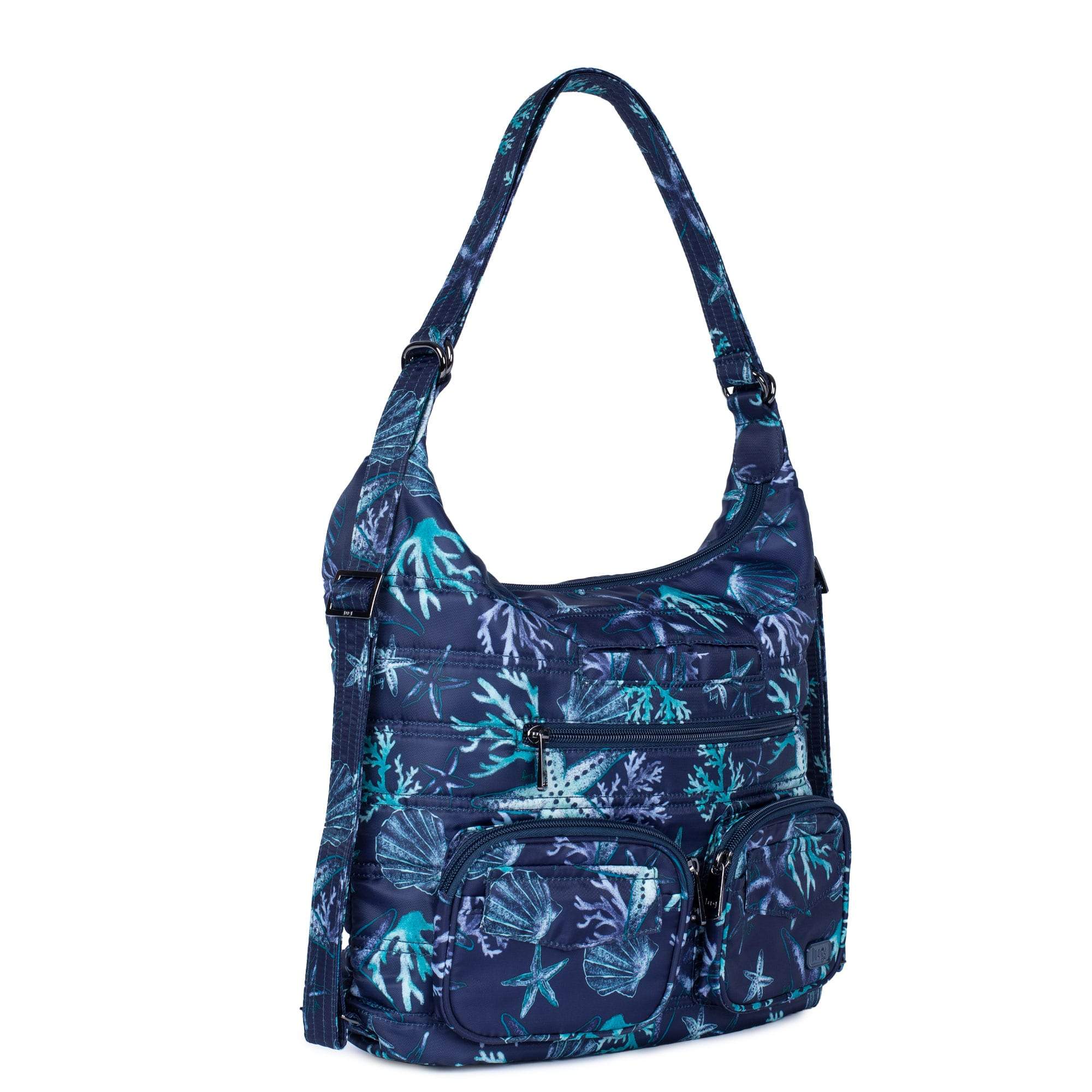 Zipliner Convertible Hobo Bag - STARS AND SHELLS NAVY - Zipliner_StarsandShellsNavy_02_a3b6a54c-a838-40ef-bdbe-33da4af39c29
