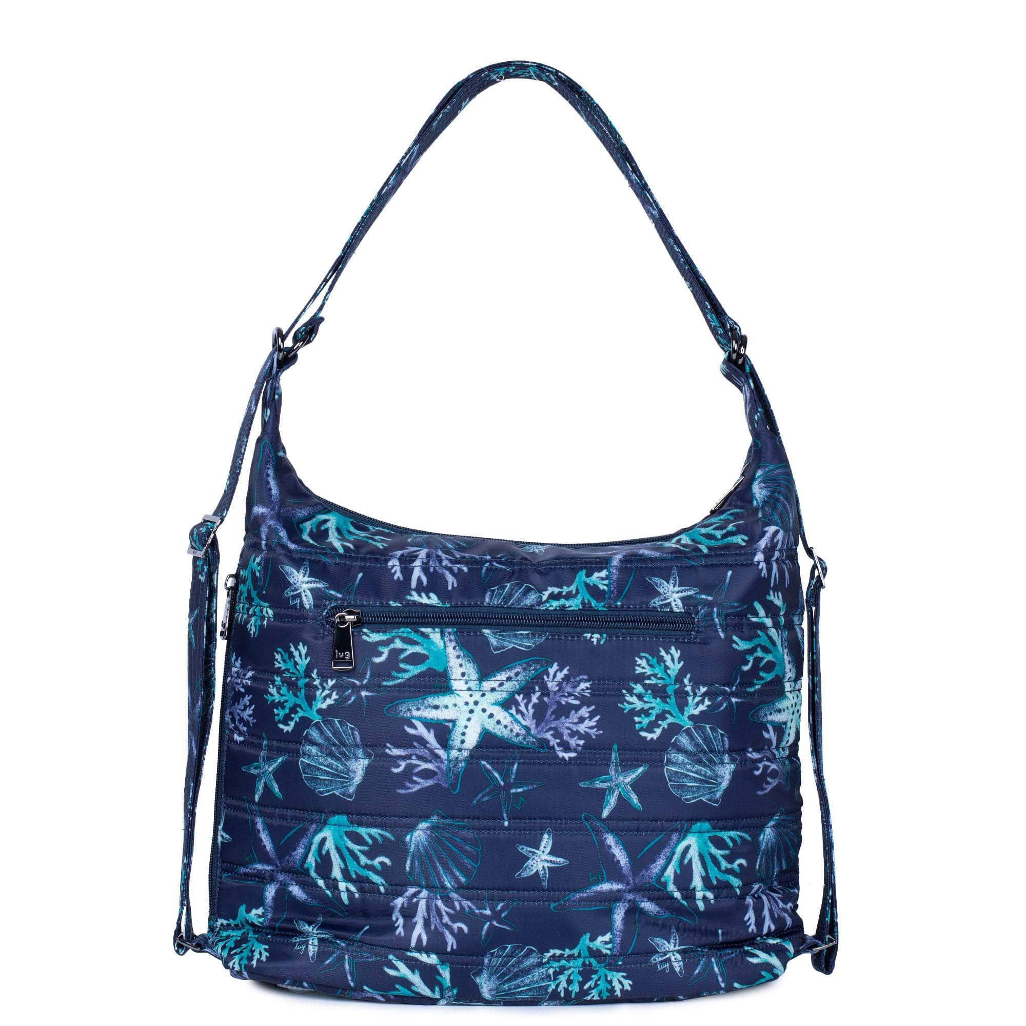 Zipliner Convertible Hobo Bag - STARS AND SHELLS NAVY - Zipliner_StarsandShellsNavy_04_3aae3010-6f9b-479c-bc68-39245f2ecbdb
