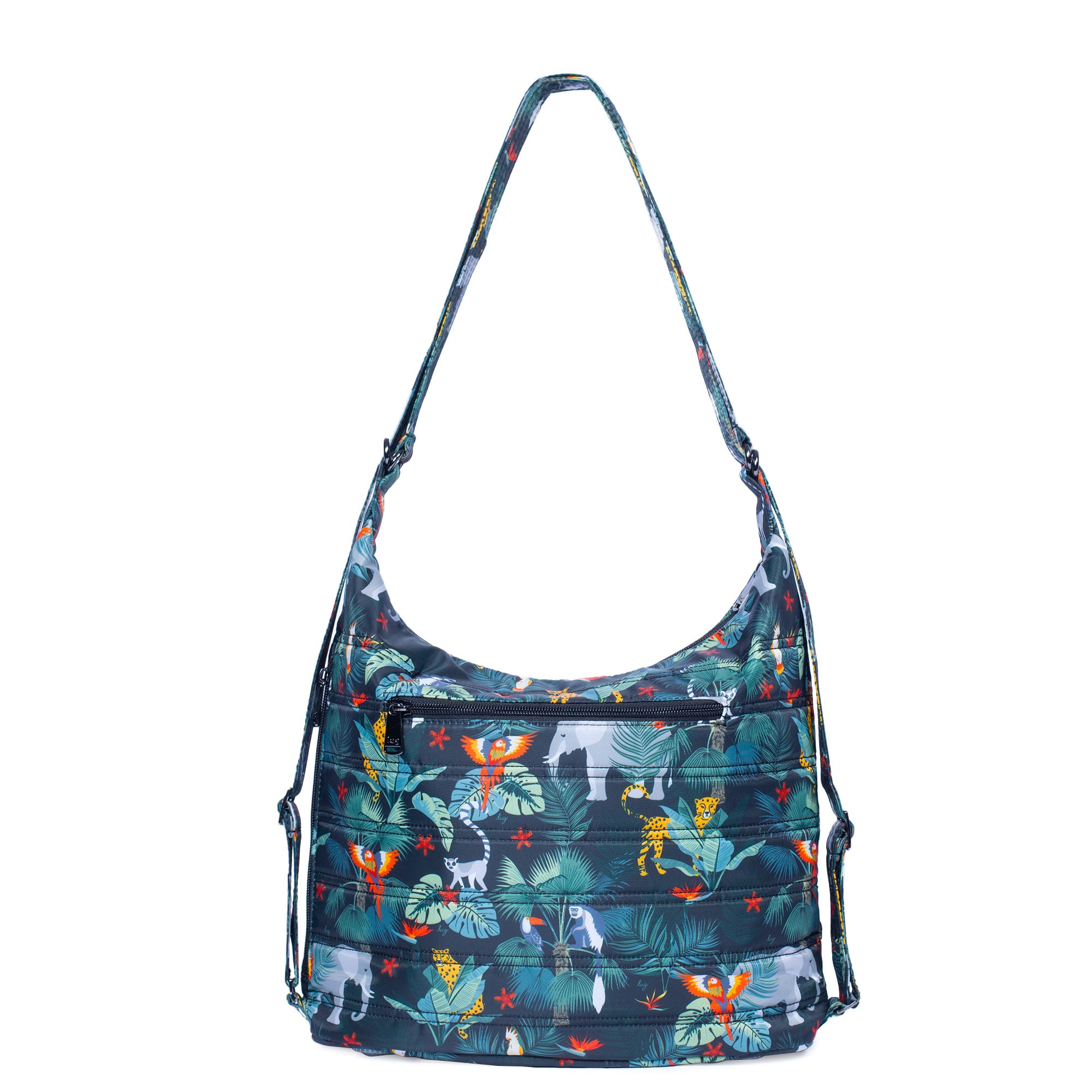 Zipliner Convertible Hobo Bag - WILDLIFE BLACK - Zipliner_WildlifeBlack_04