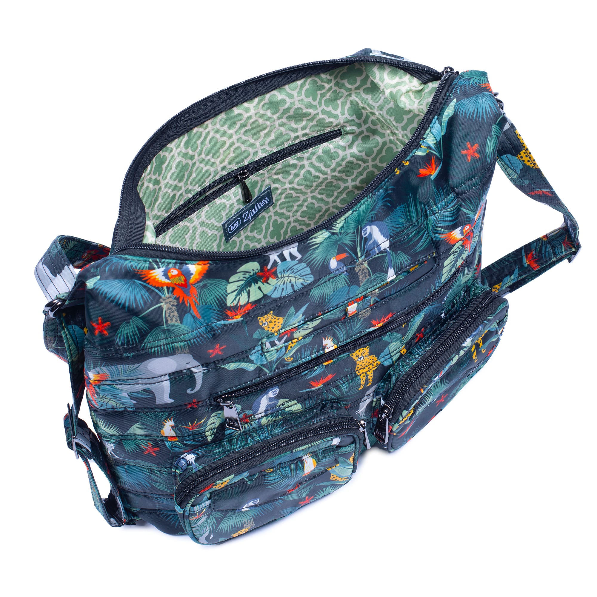 Zipliner Convertible Hobo Bag - WILDLIFE BLACK - Zipliner_WildlifeBlack_05