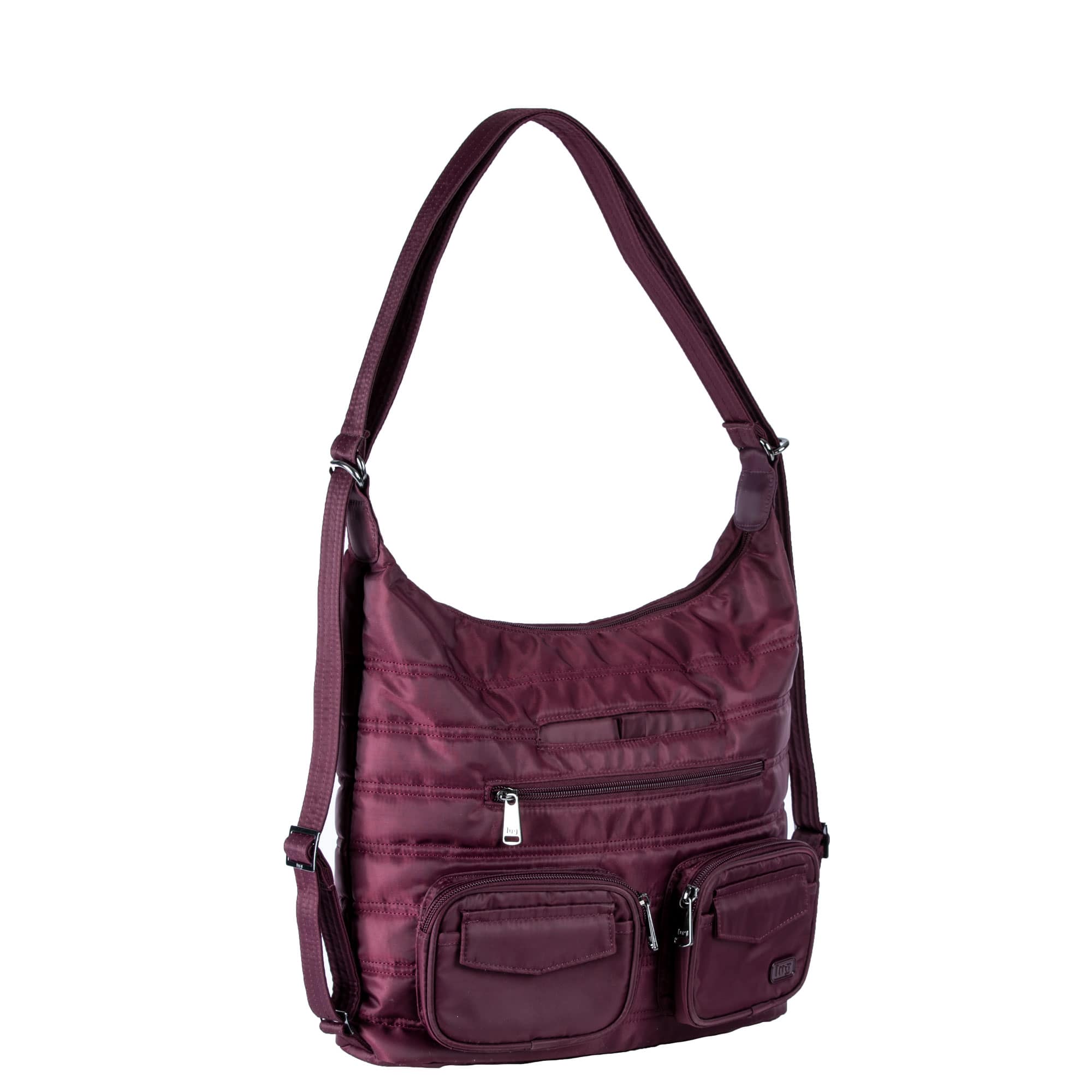 Zipliner Convertible Hobo Bag - WINE RED - Zipliner_WineRed_02