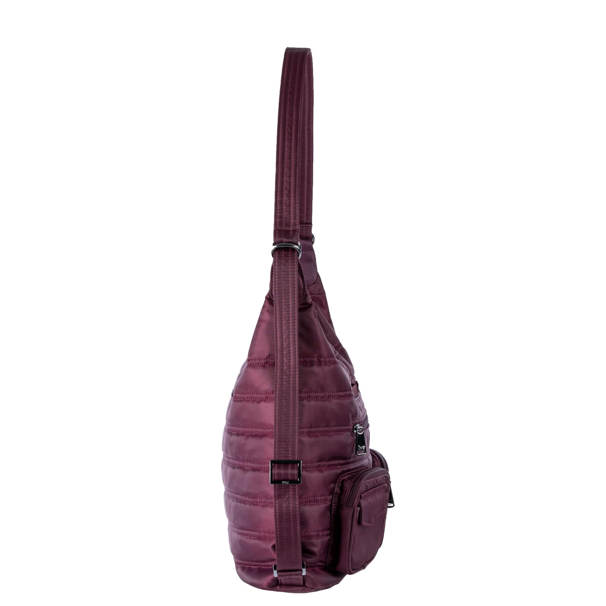 Zipliner Convertible Hobo Bag - WINE RED - Zipliner_WineRed_03