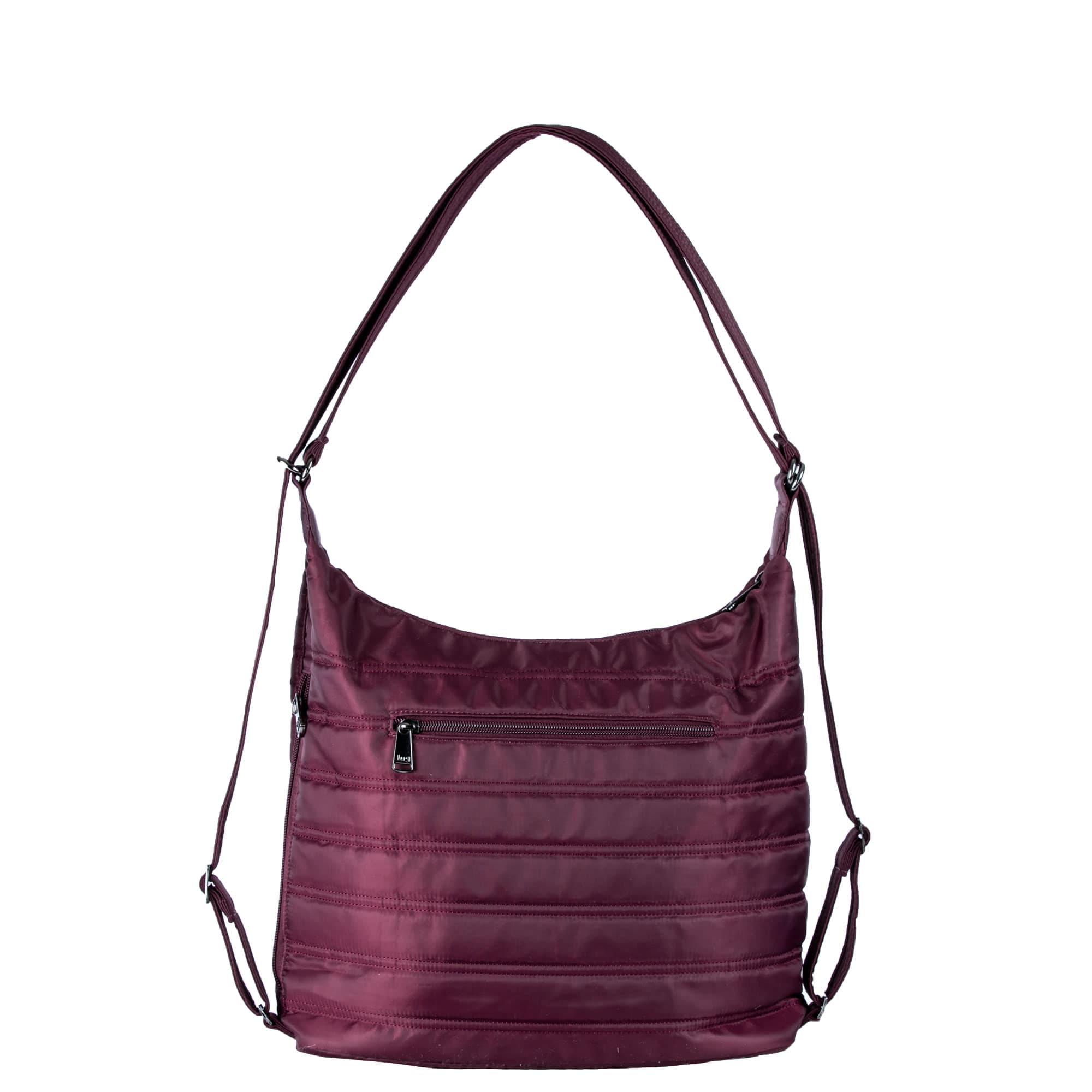 Zipliner Convertible Hobo Bag - WINE RED - Zipliner_WineRed_04