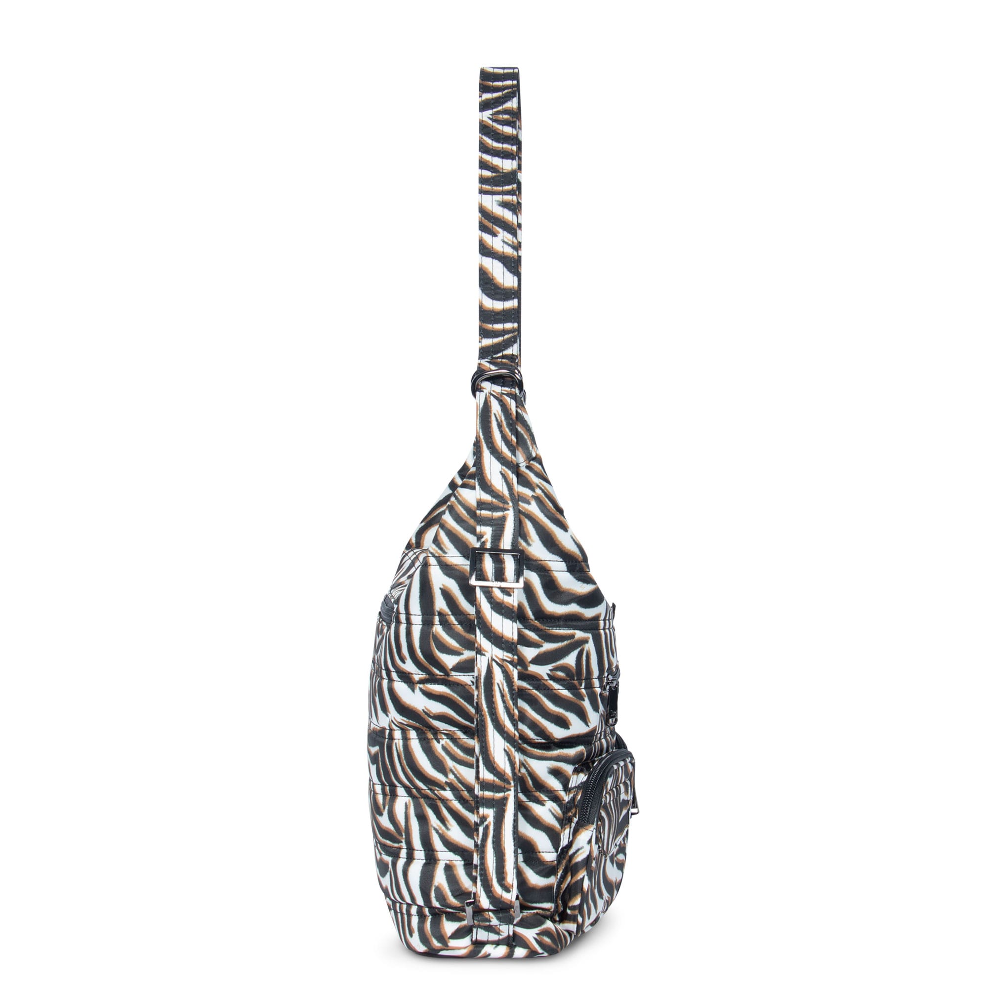 Zipliner Convertible Hobo Bag - ZEBRA SAND - Zipliner_ZebraSand_03