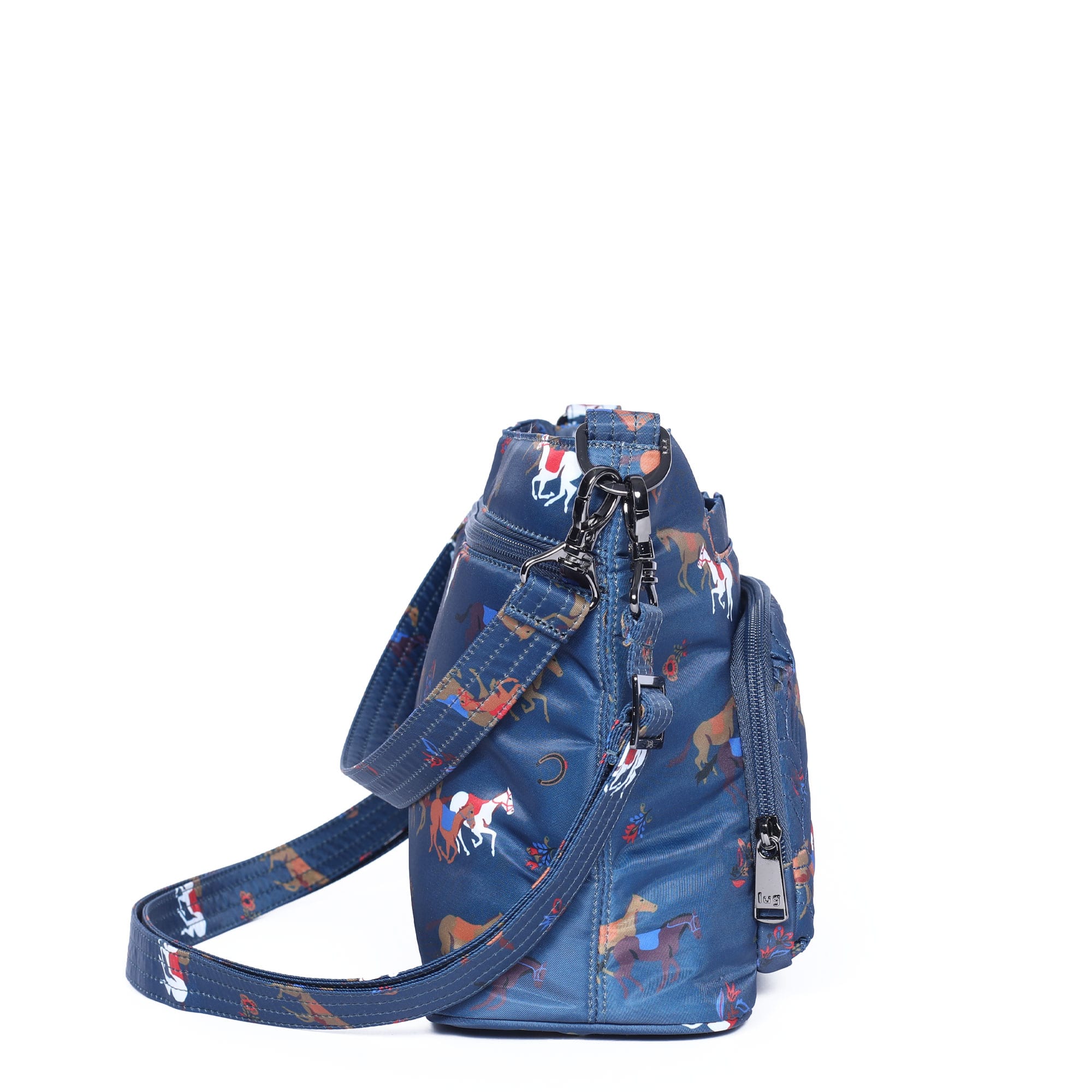 Samba XL Convertible Crossbody Bag - HORSES NAVY - sambaXL_HorsesNavy_03
