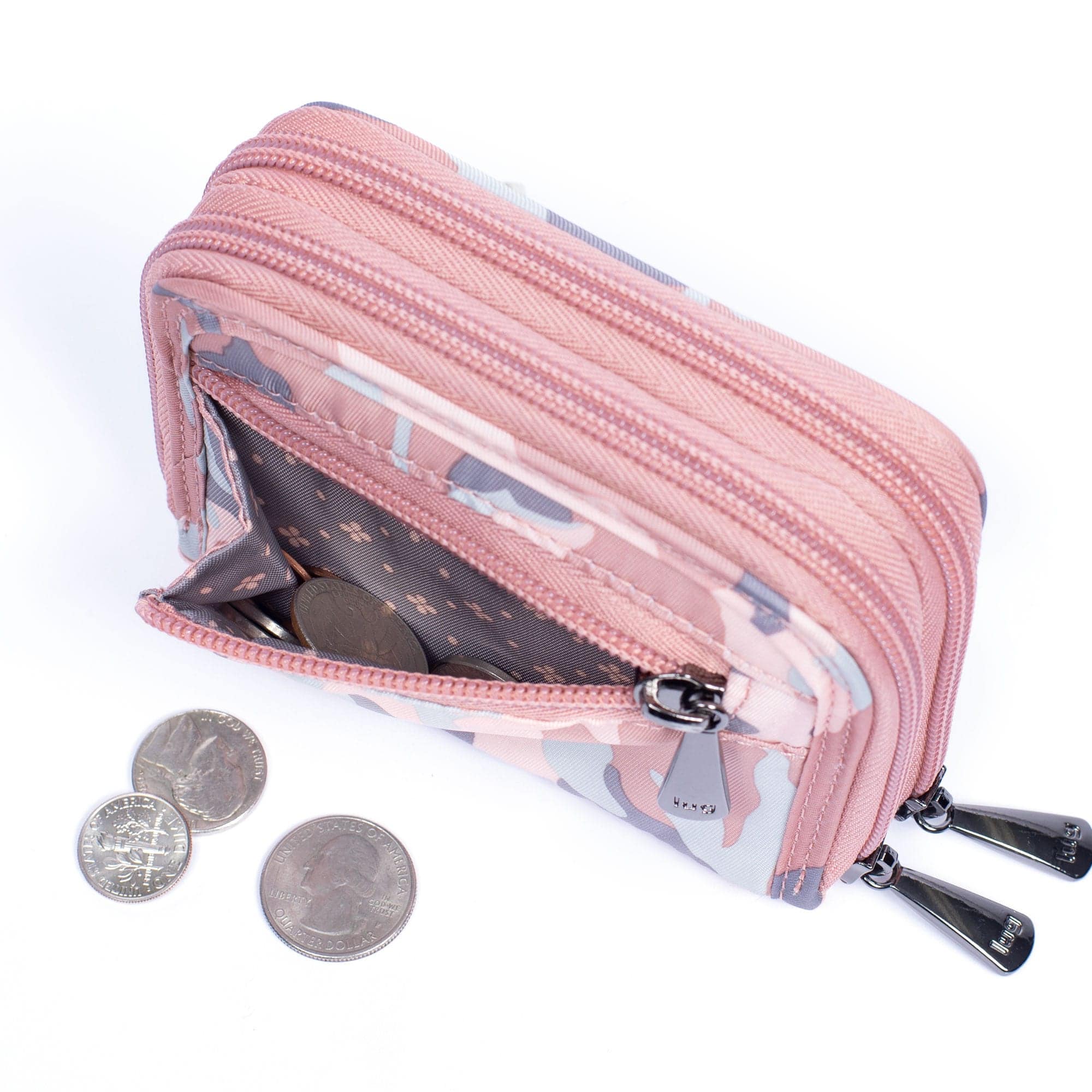 Splits Compact RFID Wallet - - splits-2_CamoRose_07