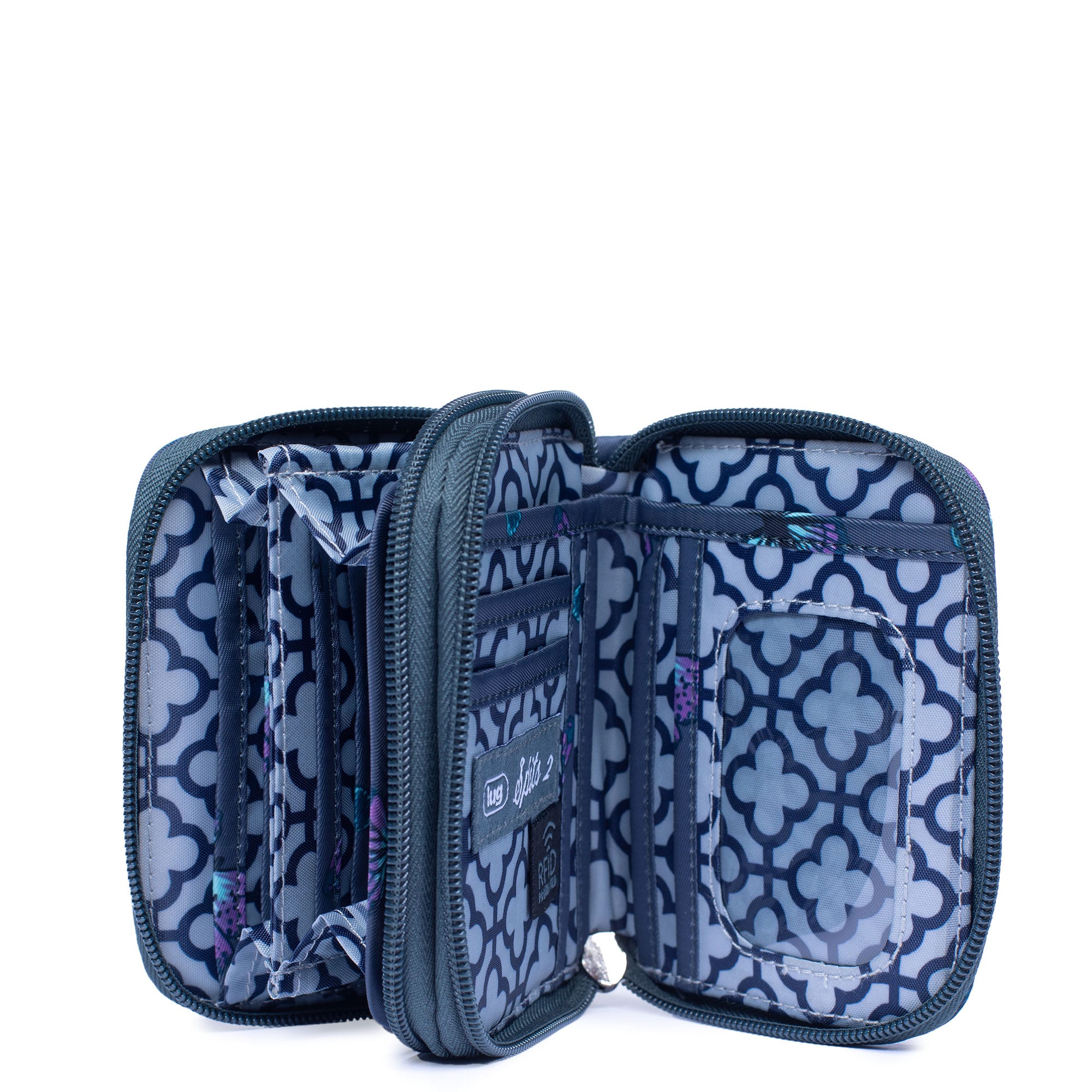 Splits Compact RFID Wallet - BUTTERFLY GREY - splits2_ButterflyGrey_05_797fafcc-0ab4-4088-9404-4886370537d3