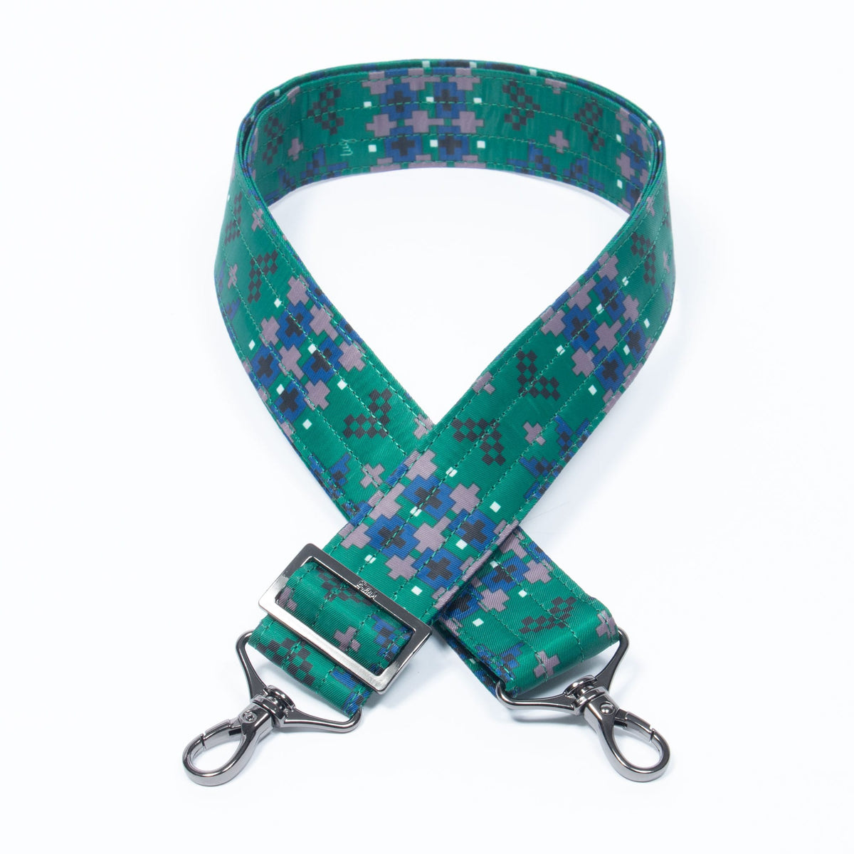 Adjustable Bag Strap - 1.5&quot; - FAIR ISLE GREEN - straps1.5_FAIR-ISLE-GREEN