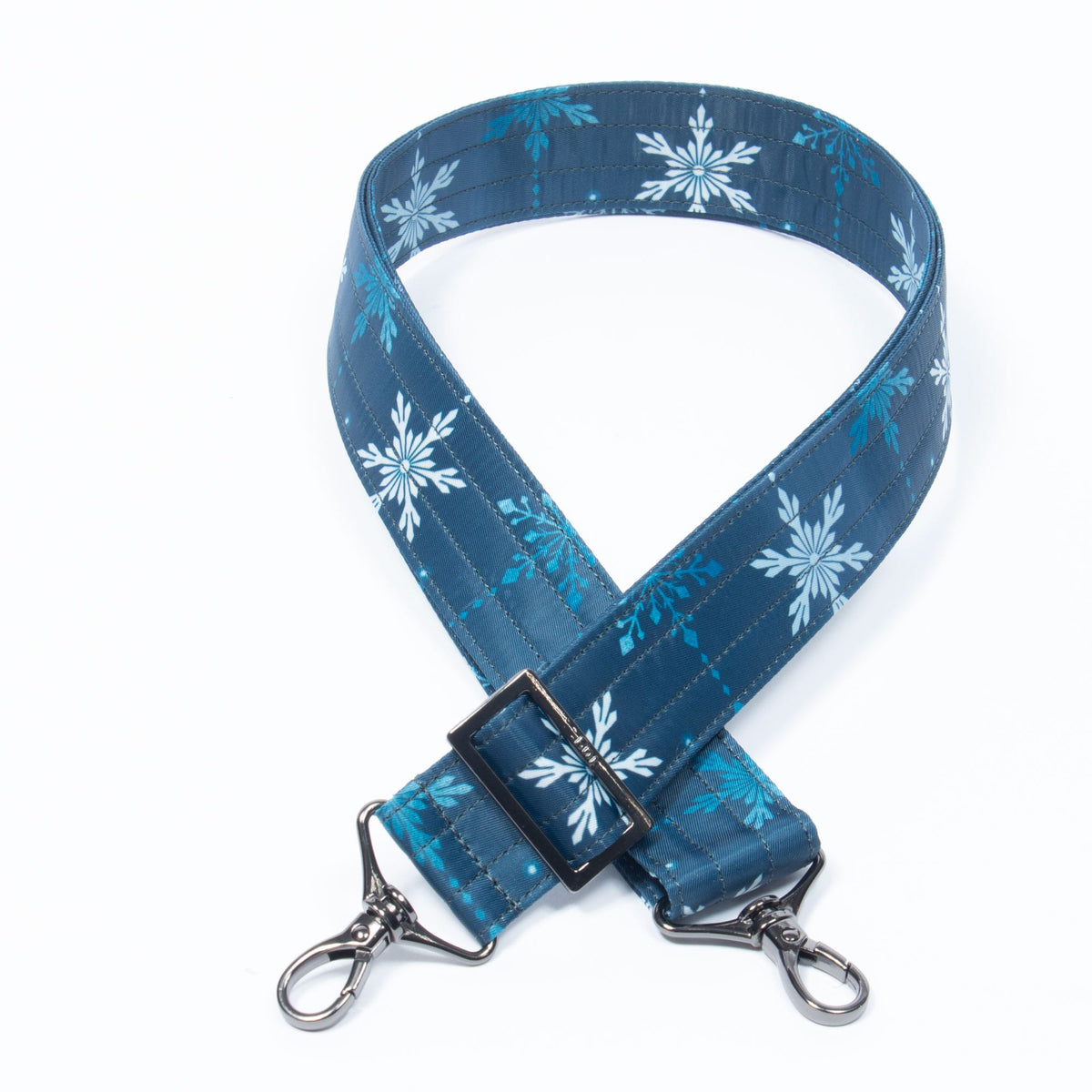 Adjustable Bag Strap - 1.5&quot; - SNOWFLAKE NAVY - straps1.5_Snowflackes