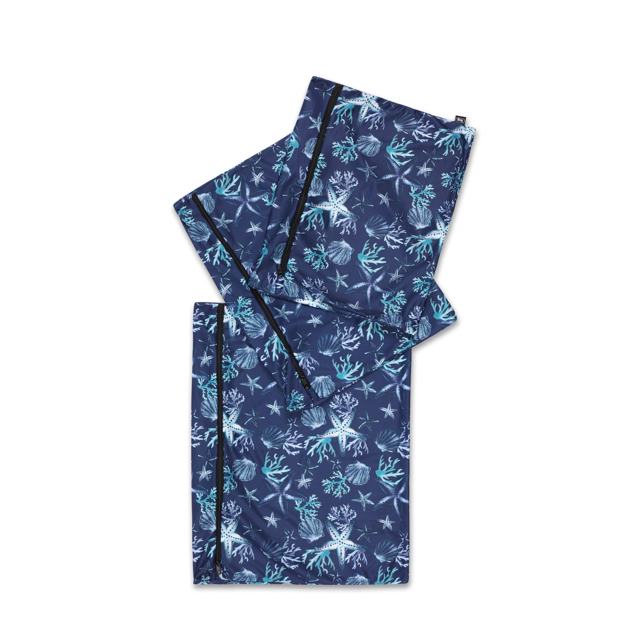 Tricycle 3pc Wash Bags - STARS AND SHELLS NAVY - tricycle-Stars_Shells160